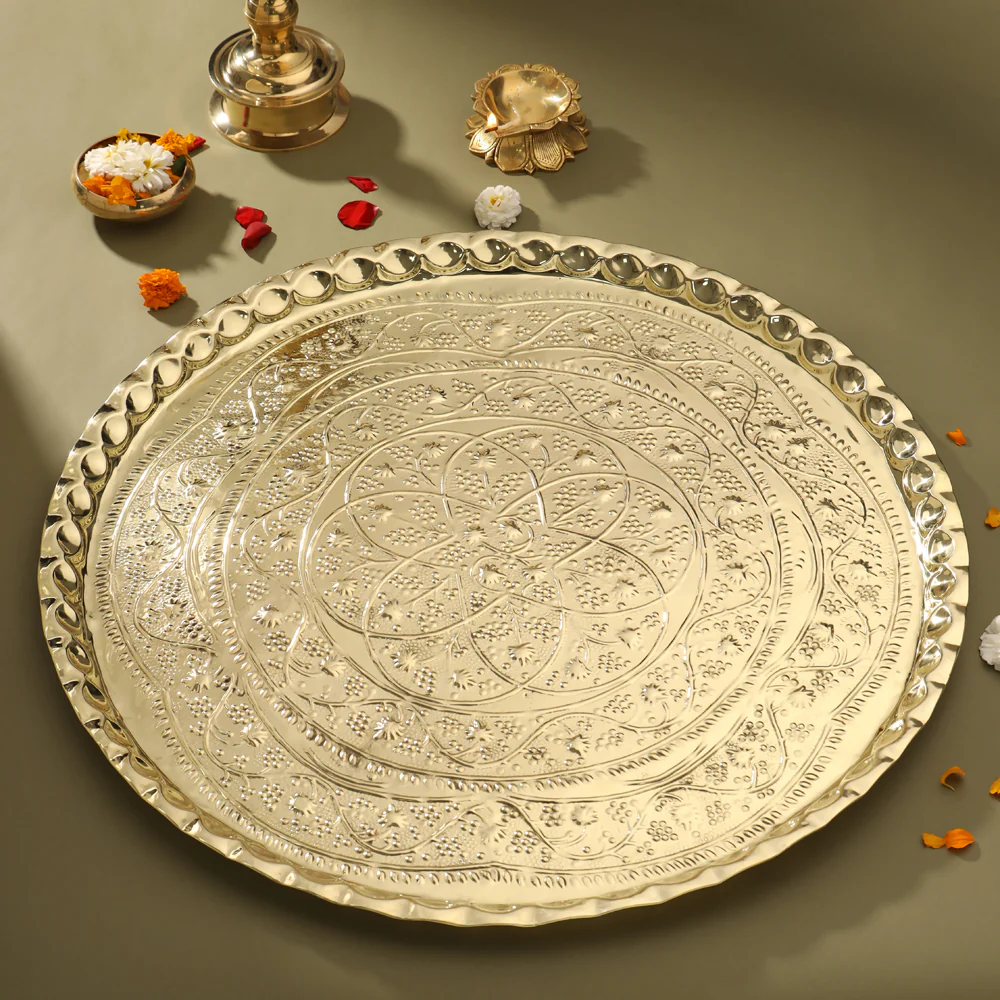 Brass Traditional Pooja Thal