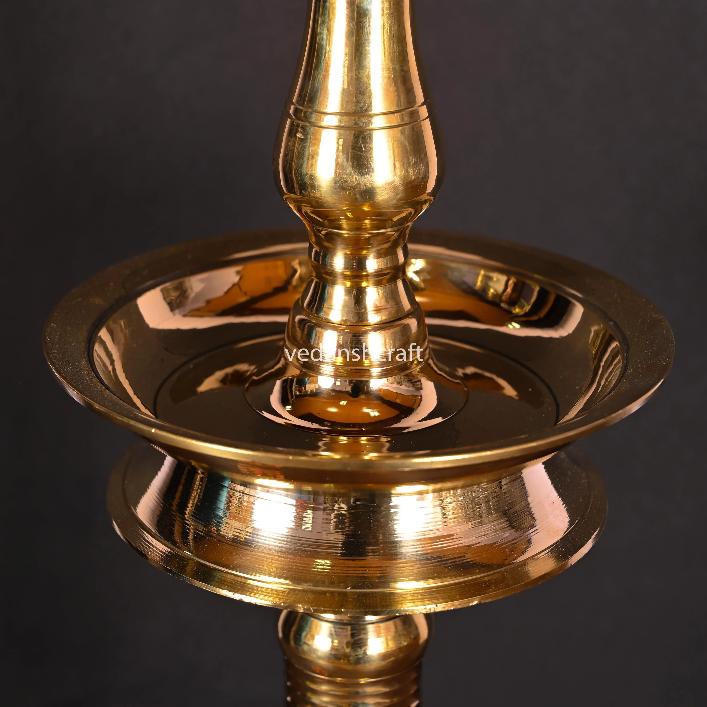 Brass Traditional Samai/Diya (16 Inch) - Image 3