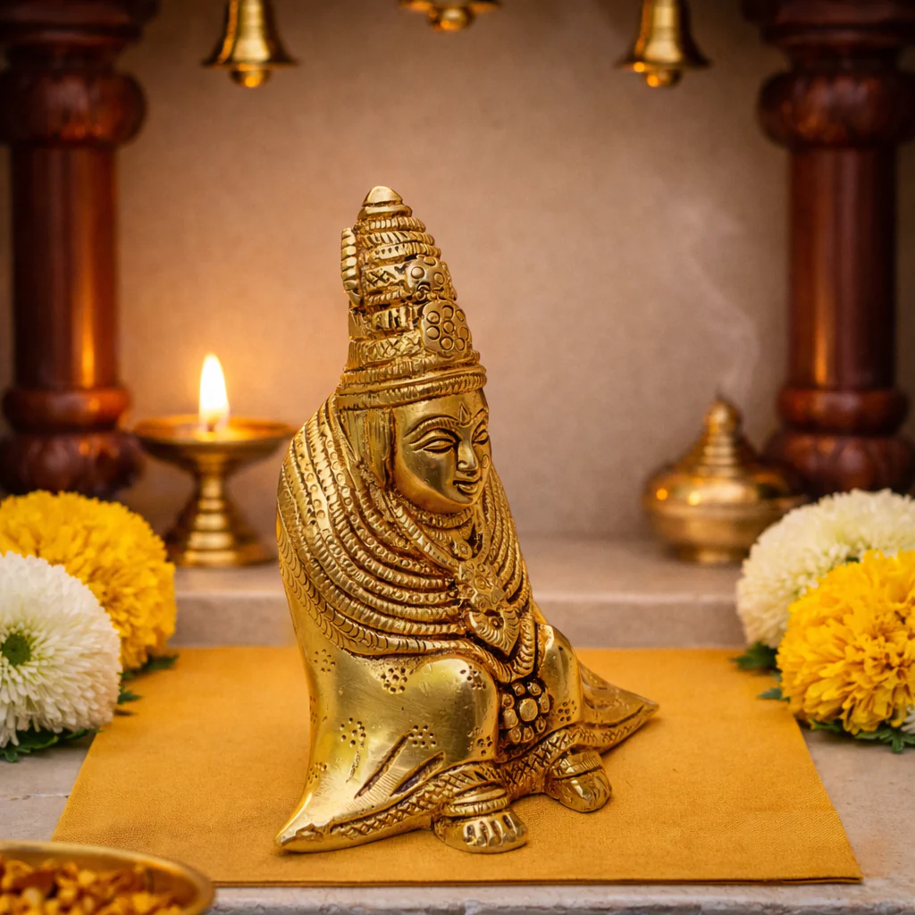 Brass Tulja Bhavani Idol - Image 12