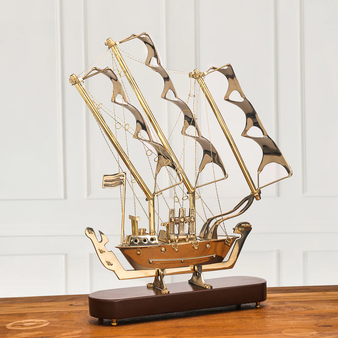 Brass Vintage Sailor'S Ship (14.5 Inch) - Image 2