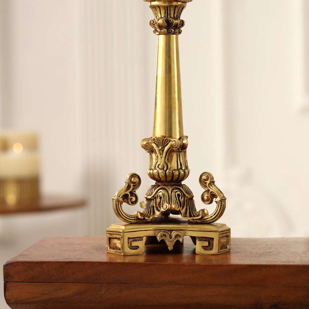 Brass Candle Stand Holder (10.9 Inch) - Image 3