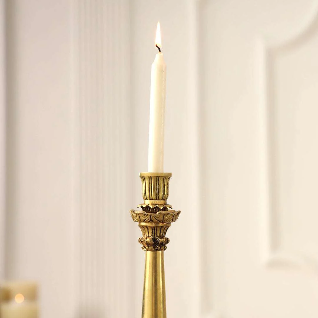 Brass Candle Stand Holder (10.9 Inch) - Image 4