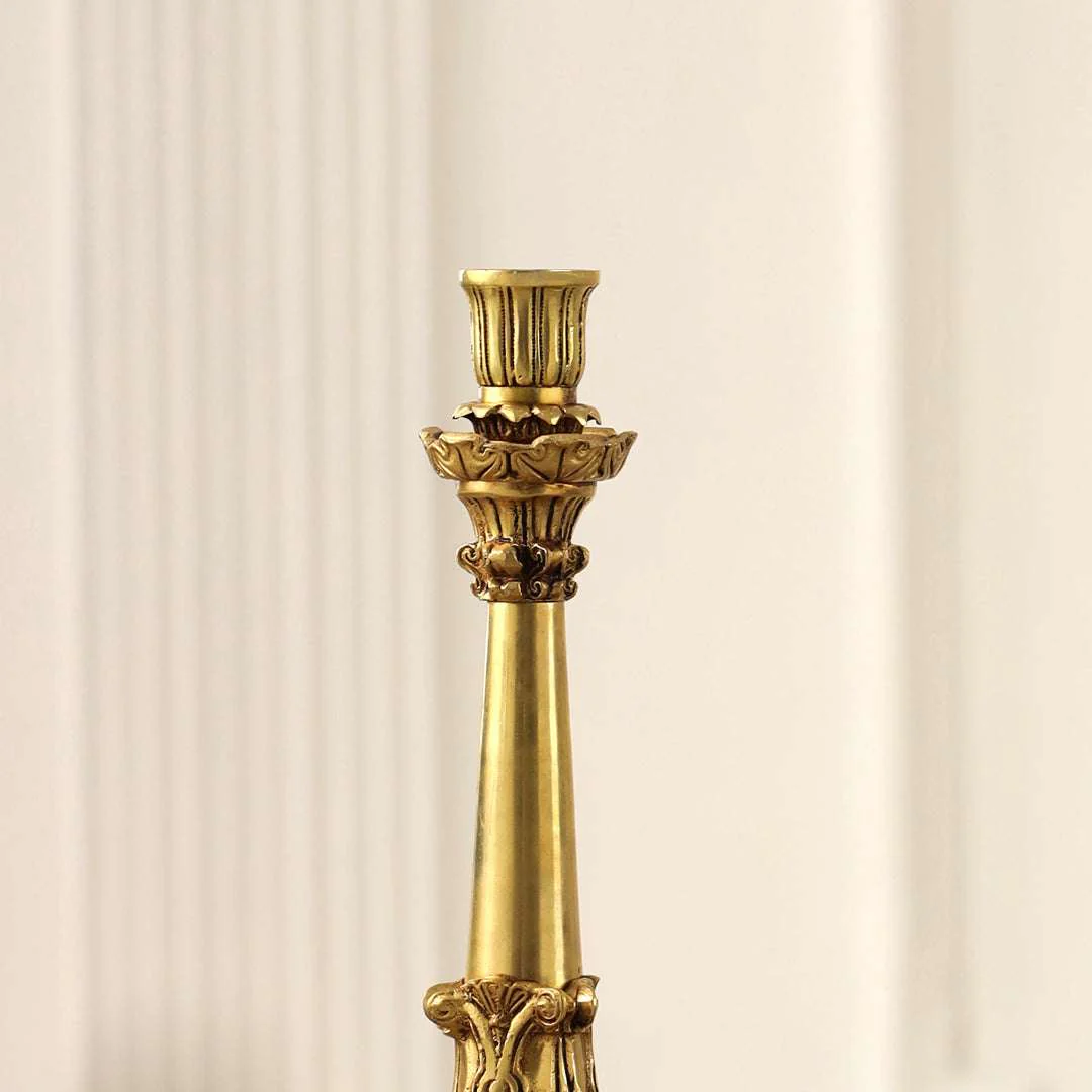 Brass Candle Stand Holder (10.9 Inch) - Image 5