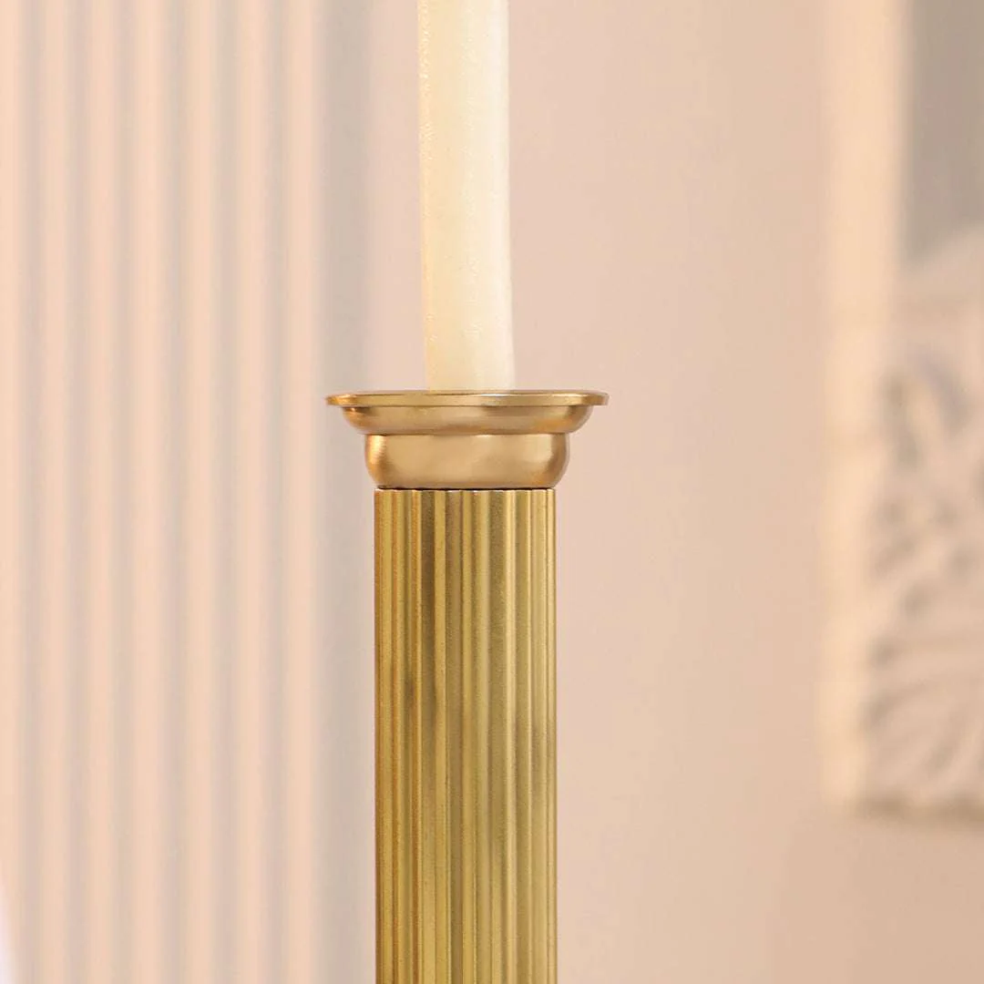 Brass Candle Stand Holder (6.7 Inch) - Image 3