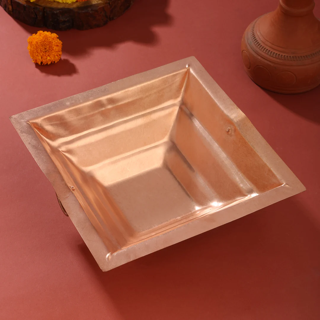 Copper Hawan Kund (3.5 Inch)