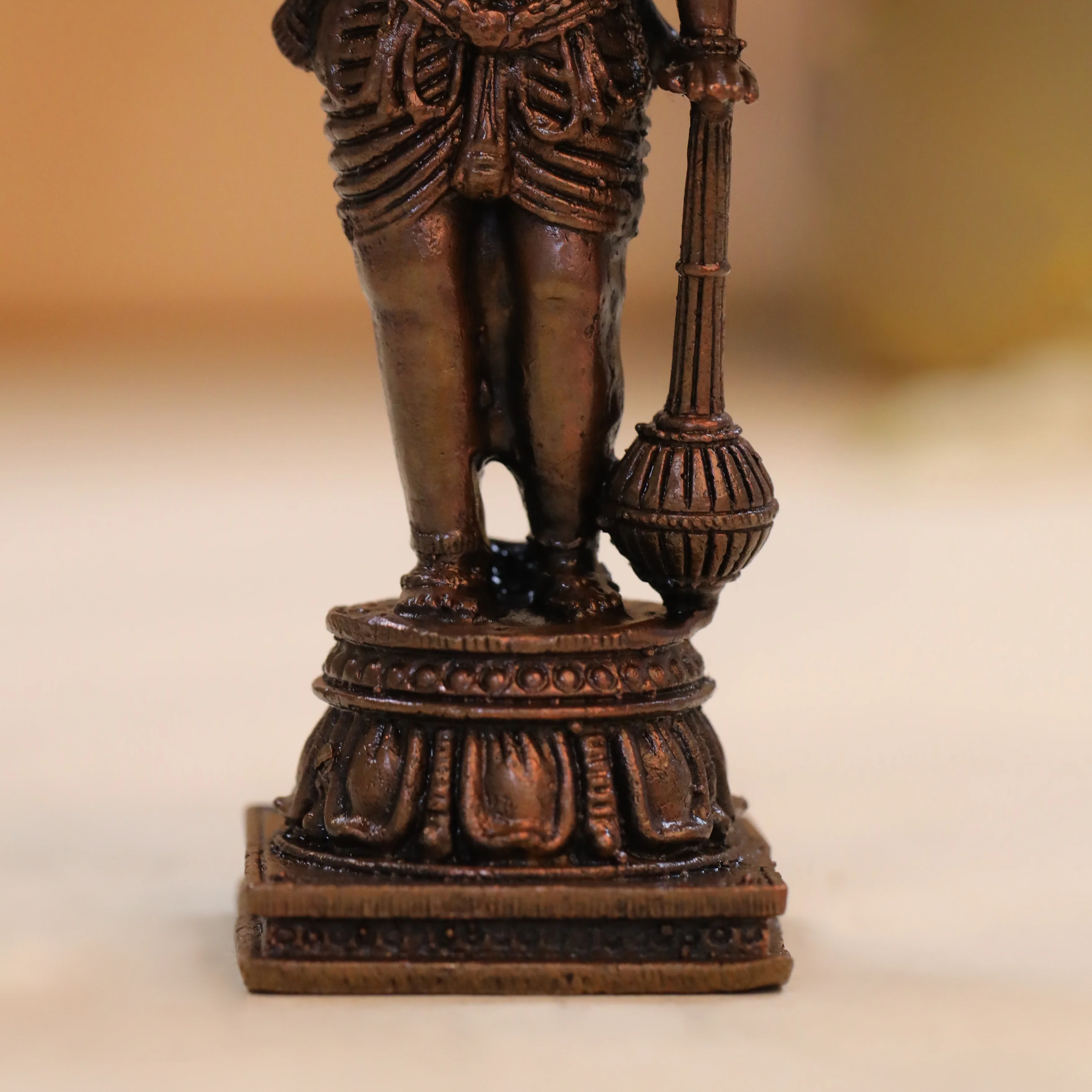 Copper Panchmukhi Standing Hanuman Idol (4.5 Inch) - Image 7