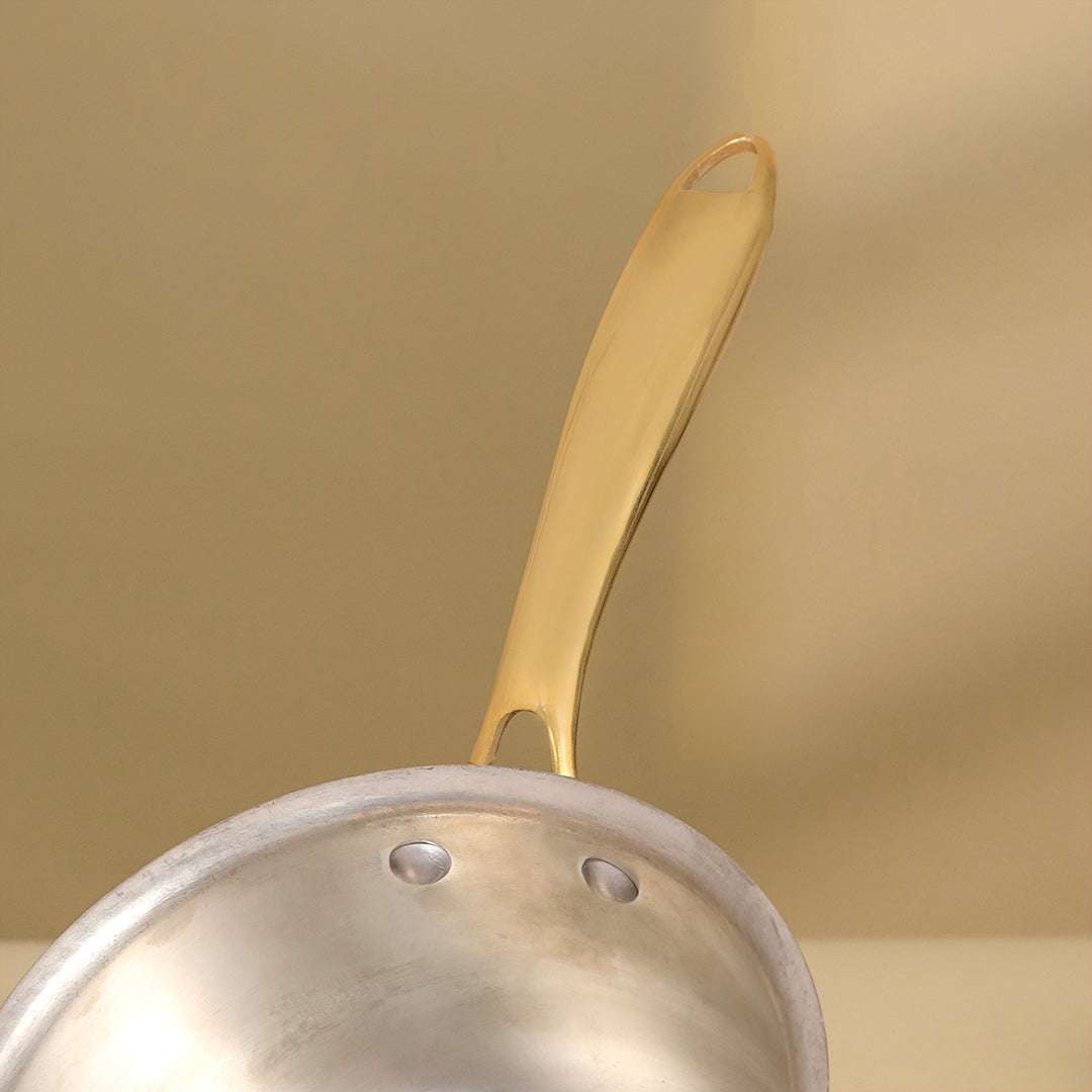 Copper Sauce Pan With Lid And Handle (14.3 Inch) - Image 4