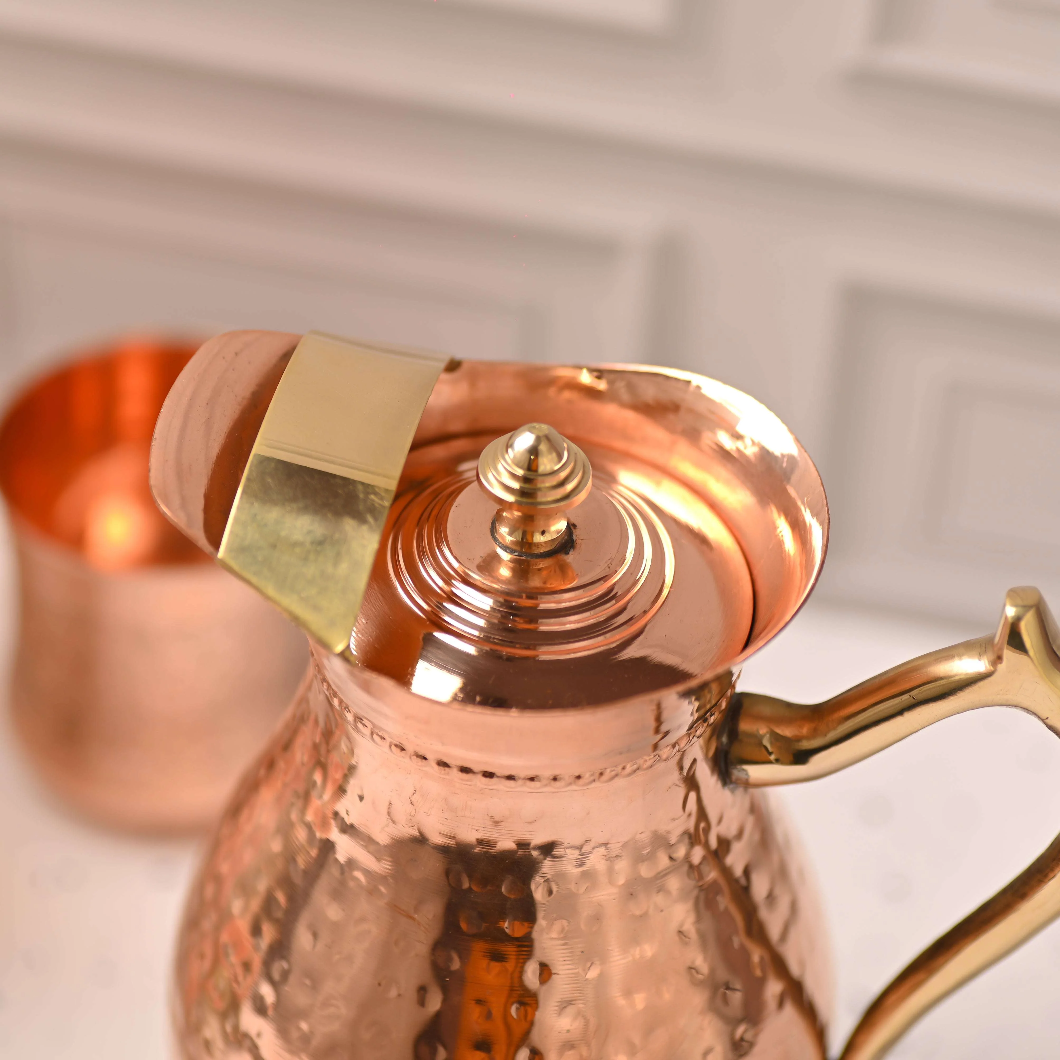 Copper Premium Jug with Lid (10.5 Inch) - Image 5