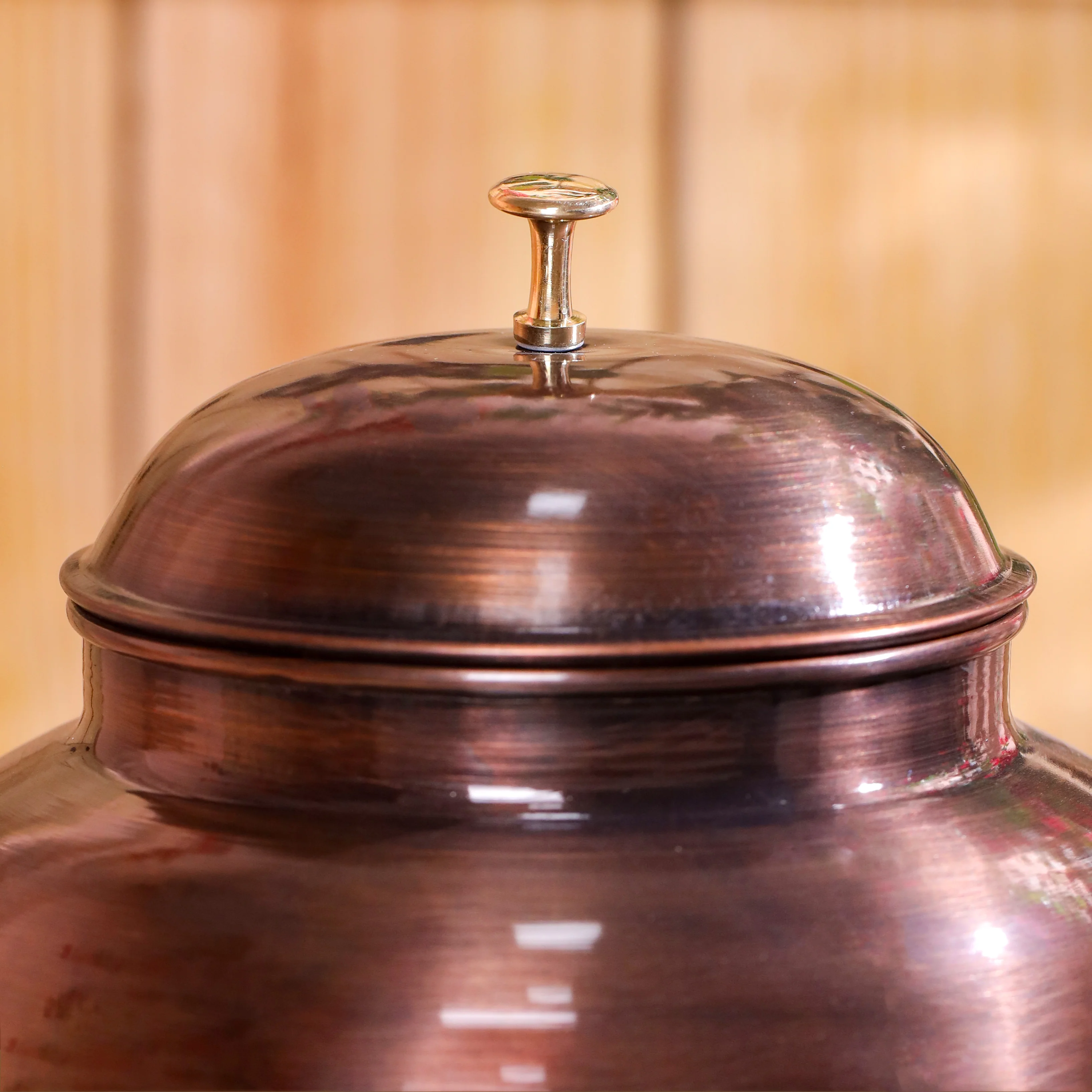 Copper Premium Water Dispenser with Glass & Stand (12 Inch) - Image 10