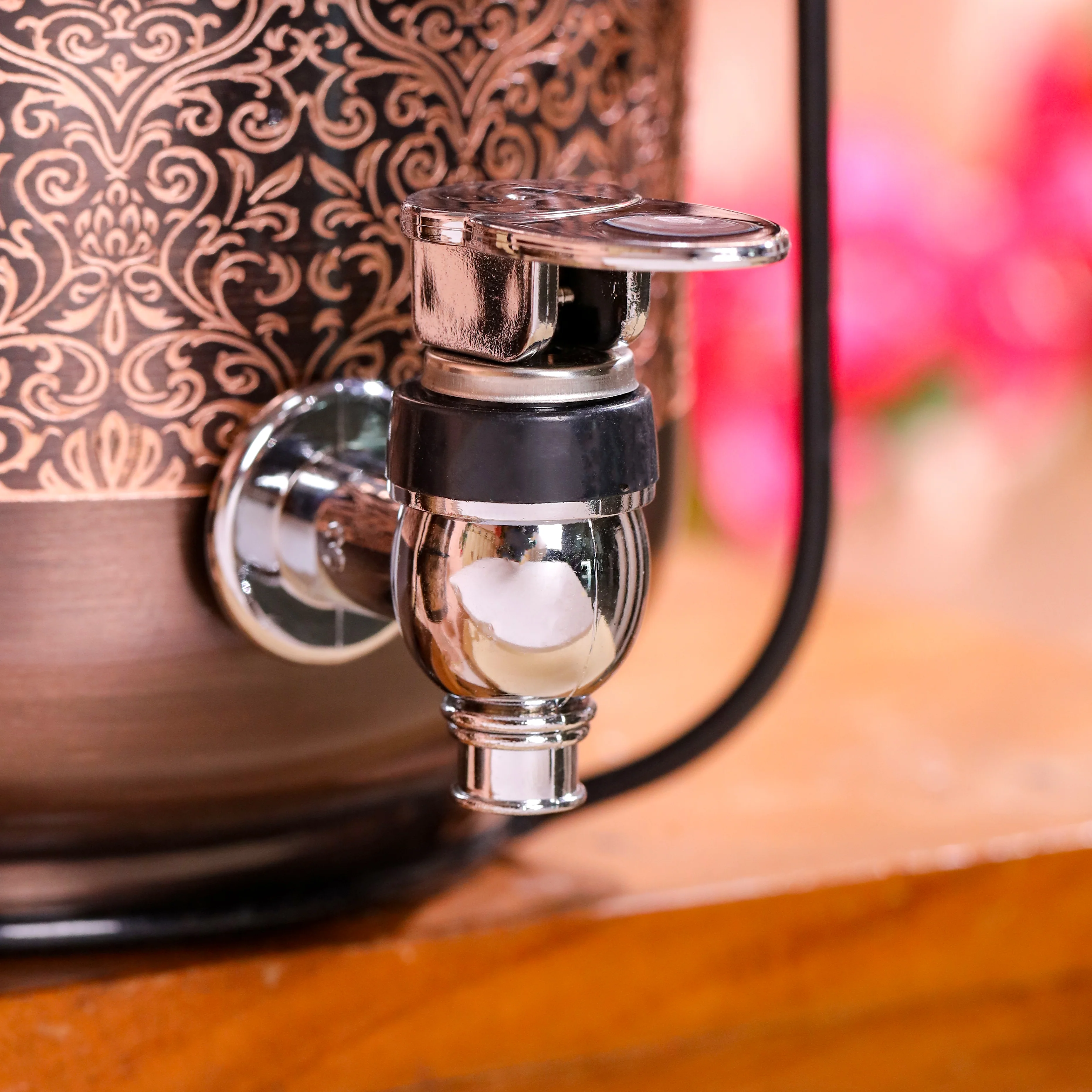 Copper Premium Water Dispenser with Glass & Stand (12 Inch) - Image 12