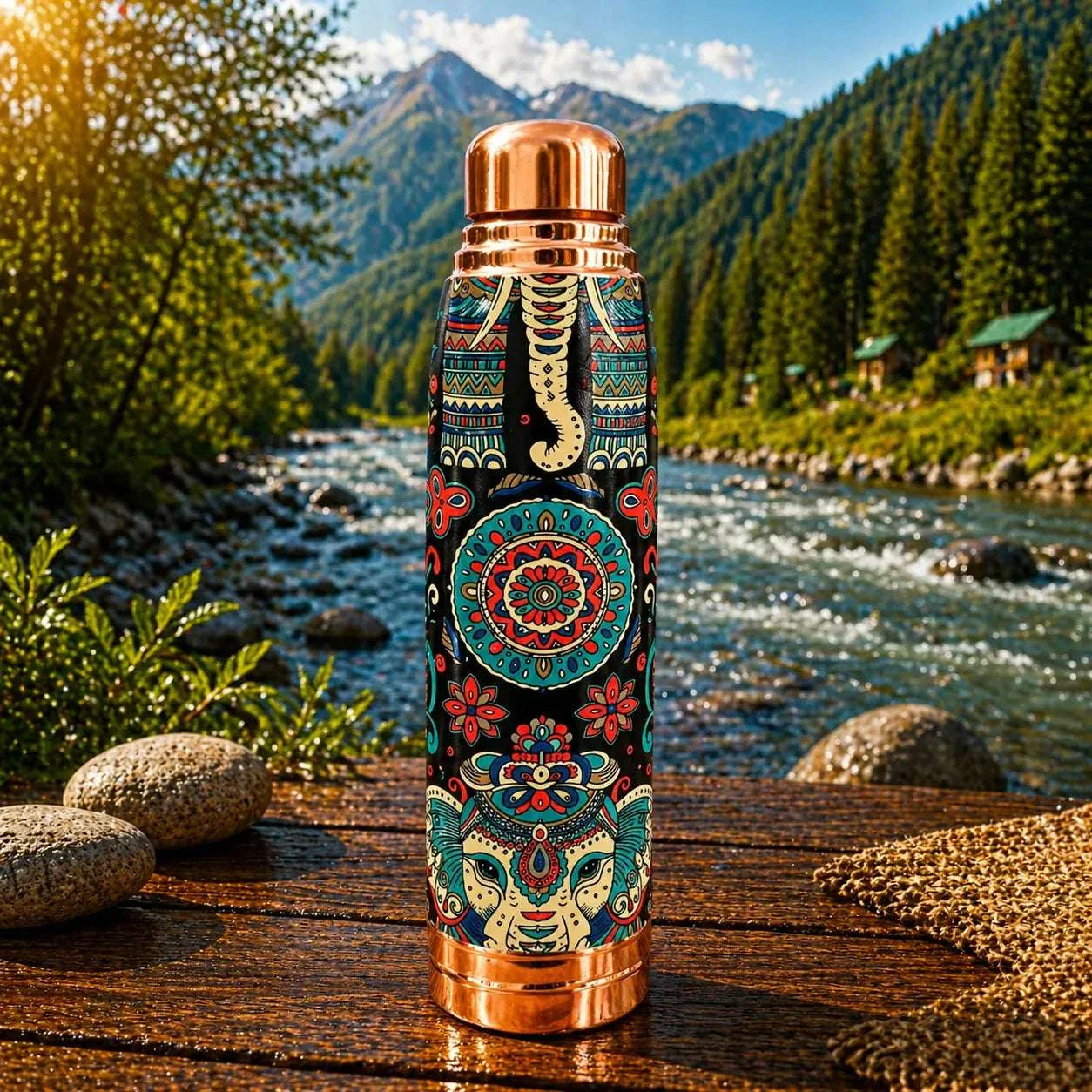 Copper Water Bottle (11.5 Inch) - Image 15
