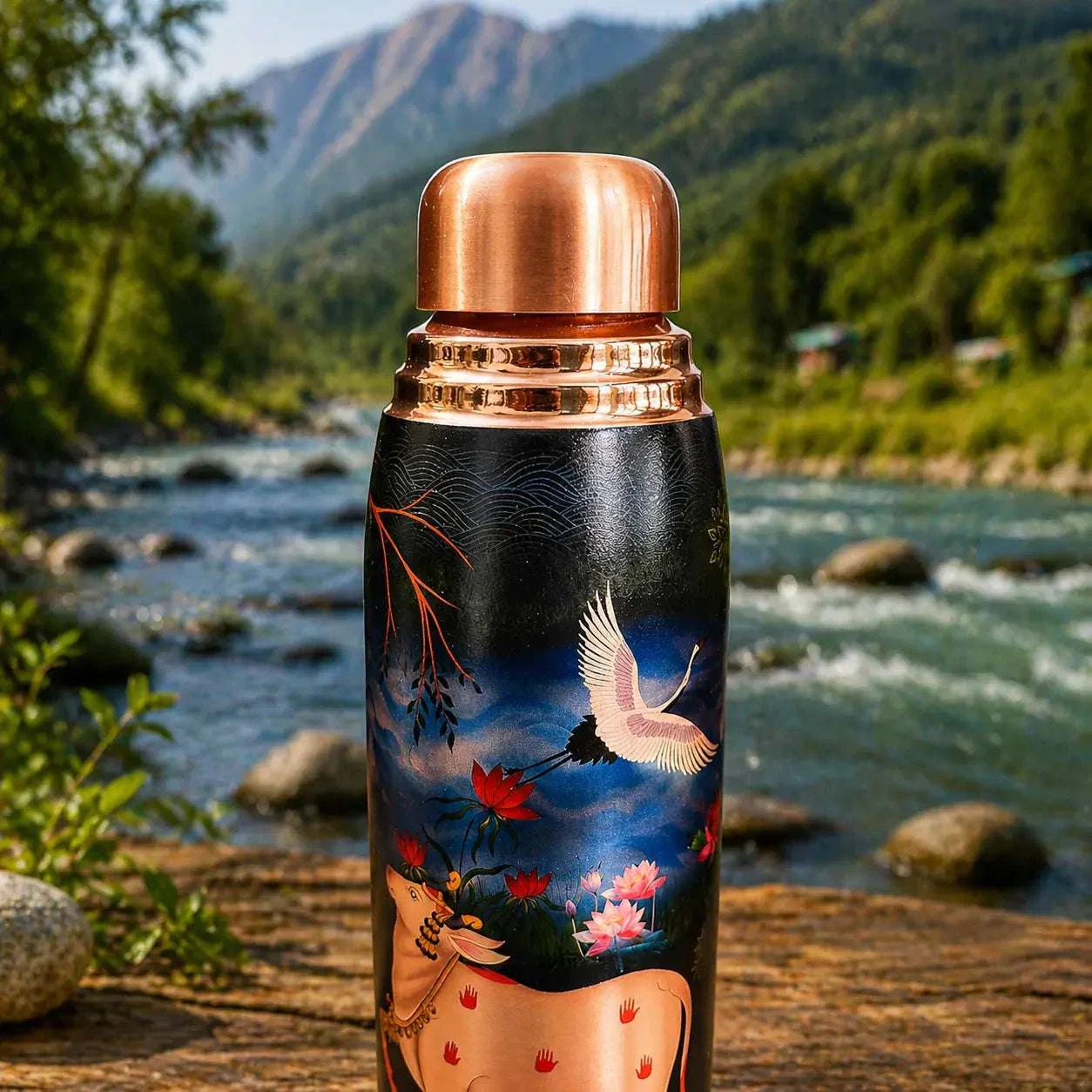 Copper Water Bottle (11.5 Inch) - Image 6