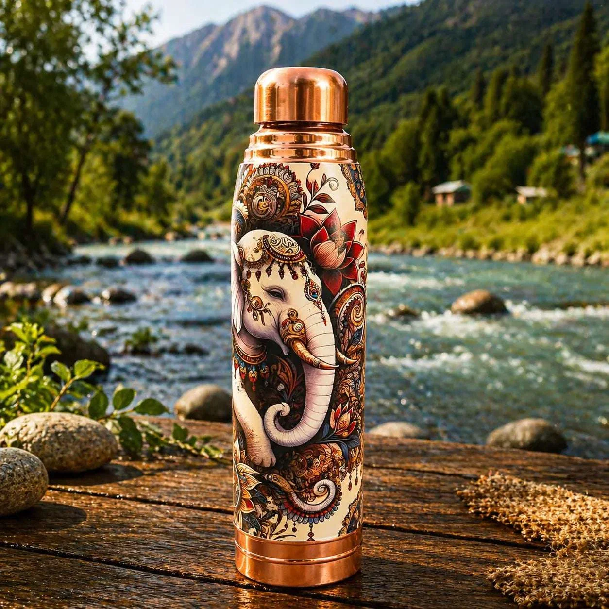 Copper Water Bottle (11.5 Inch) - Image 8
