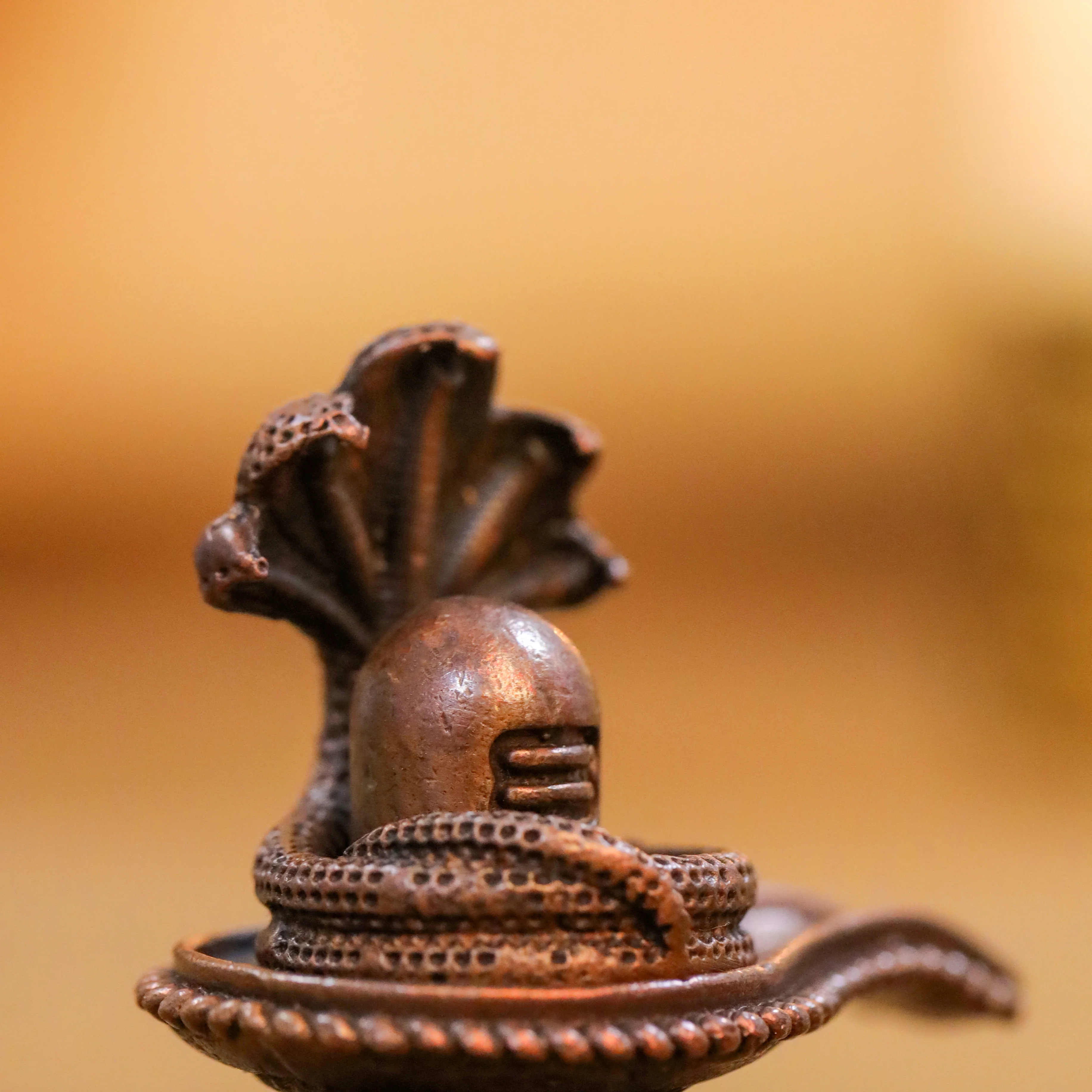 Copper Shivling/Shivlingam Idol (1.8 Inch) - Image 3