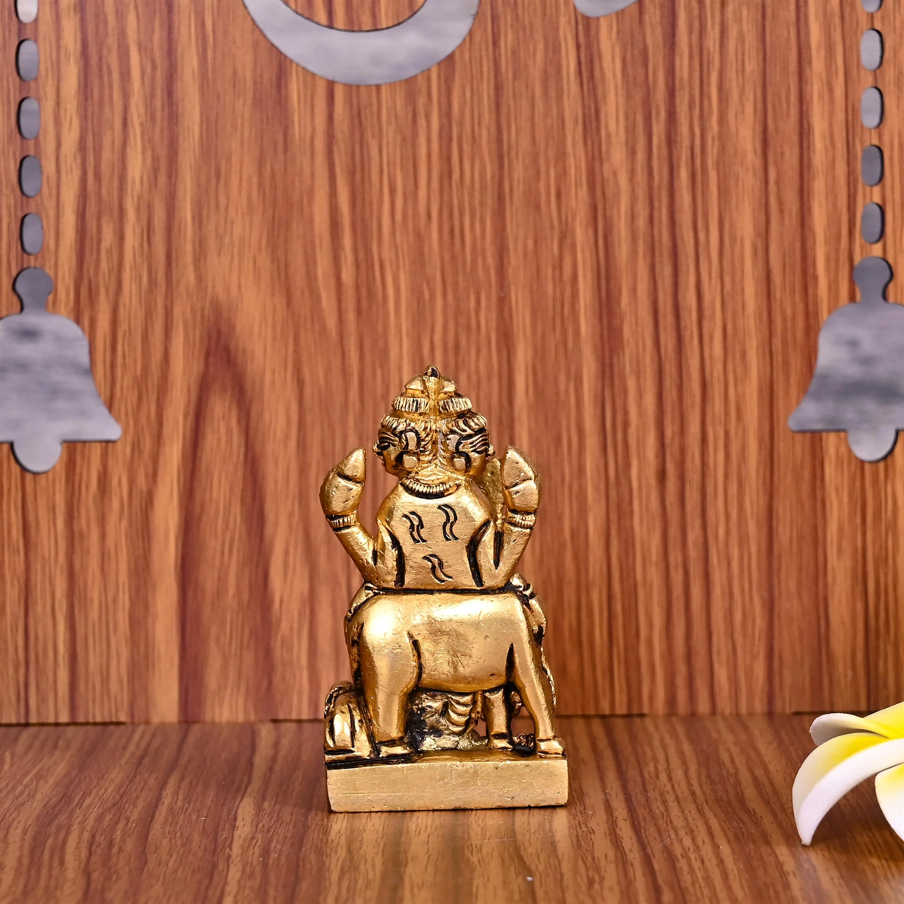 Brass Lord Dattatreya Idol (3 Inch) - Image 3