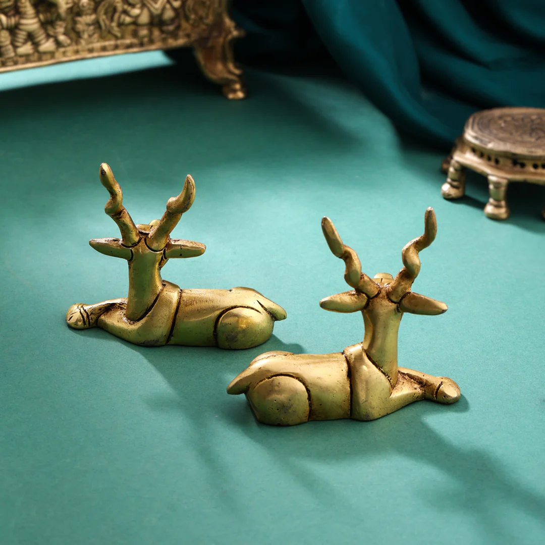 Brass Deer set (3.5 Inch) - Image 10