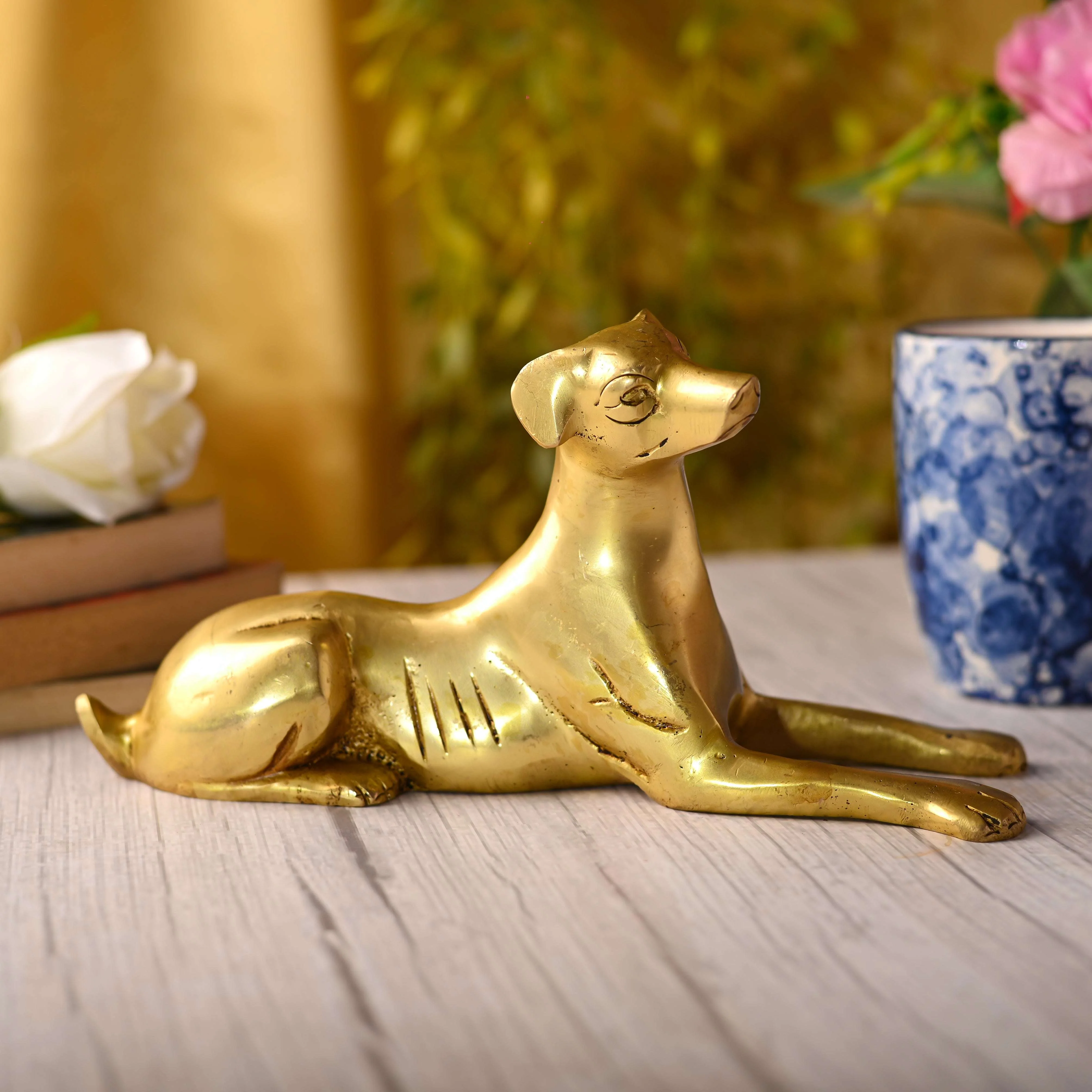 Brass Dog Statue (5.3 INCH) - Image 2