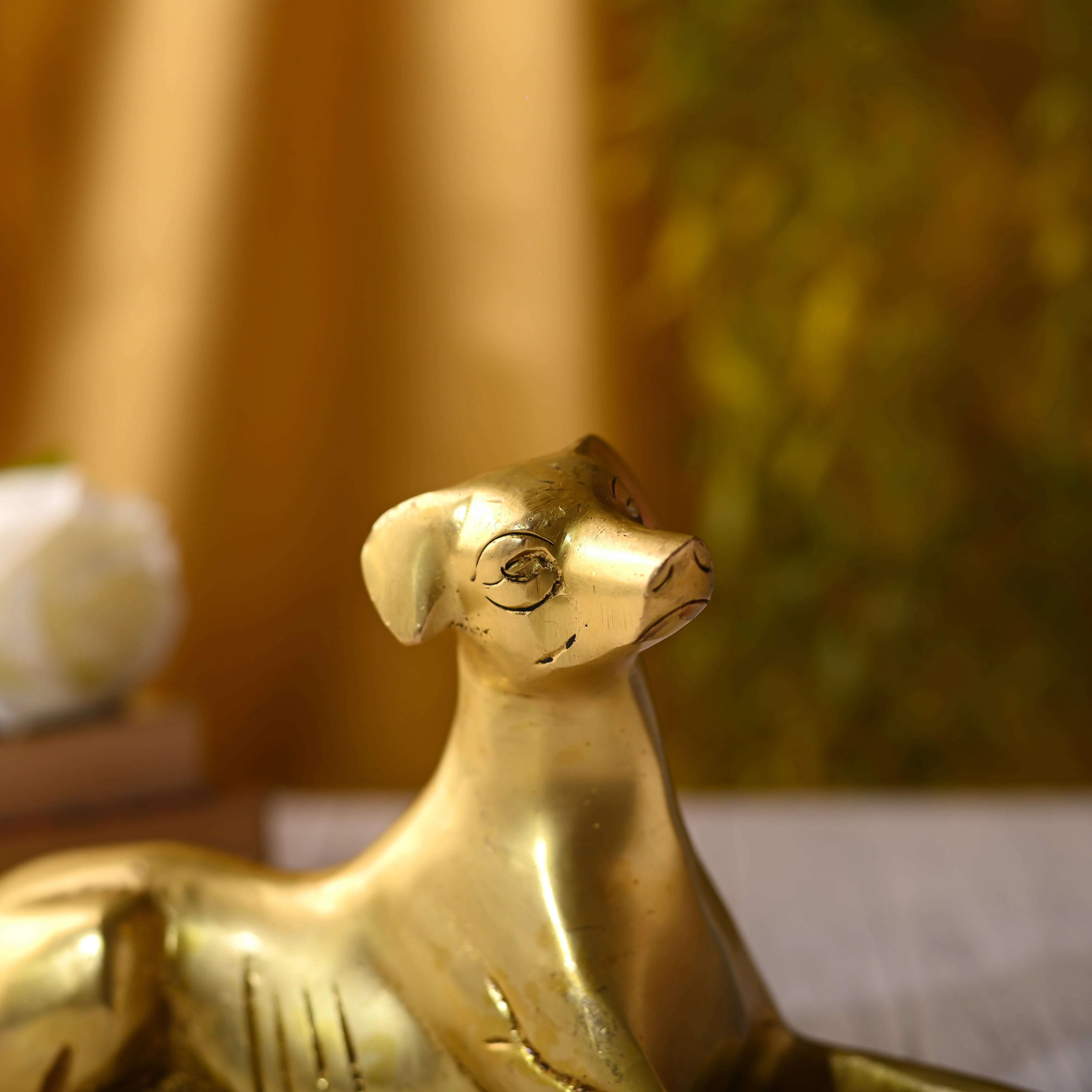 Brass Dog Statue (5.3 INCH) - Image 3
