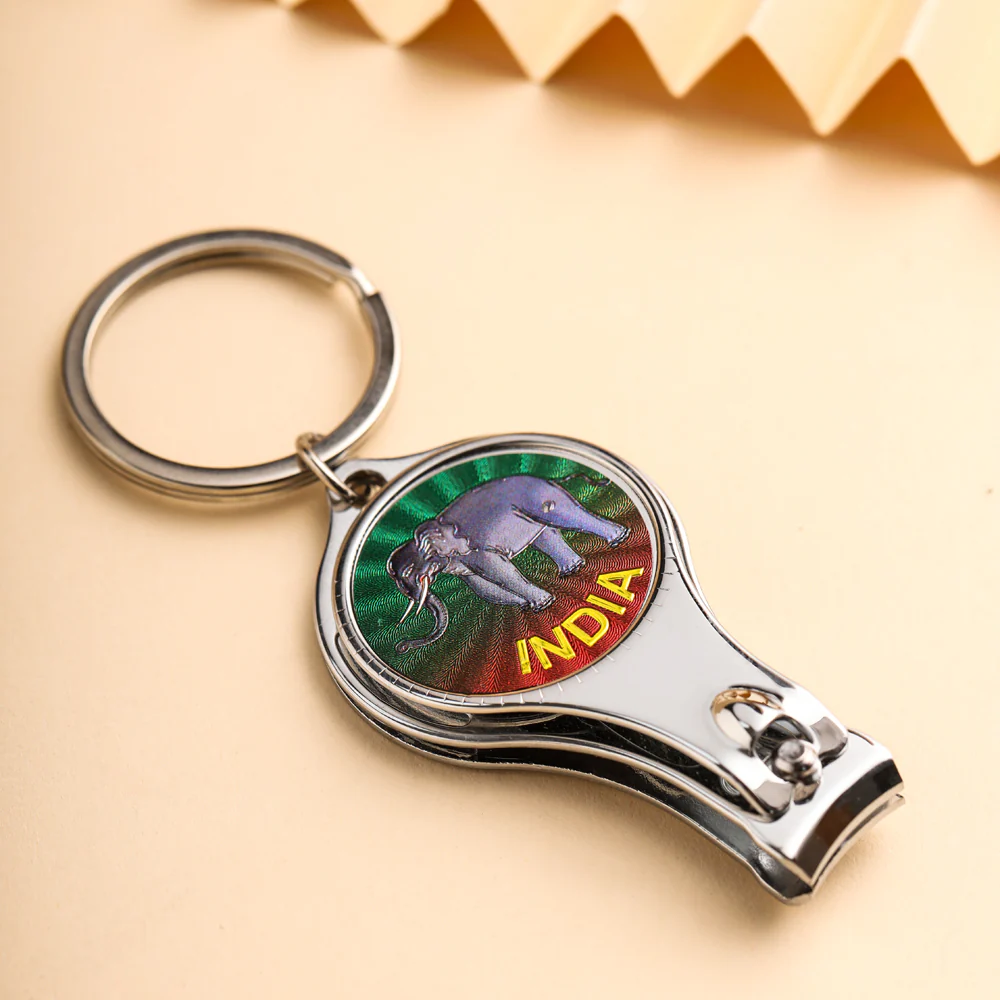 Elephant Nailcutter keychain Set Of Two (3 Inch) - Image 3