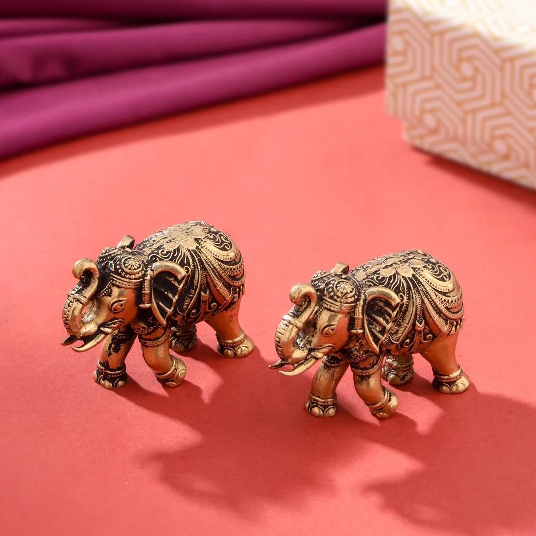 Brass Superfine Elephant pair Festive Gift Hamper - Image 7