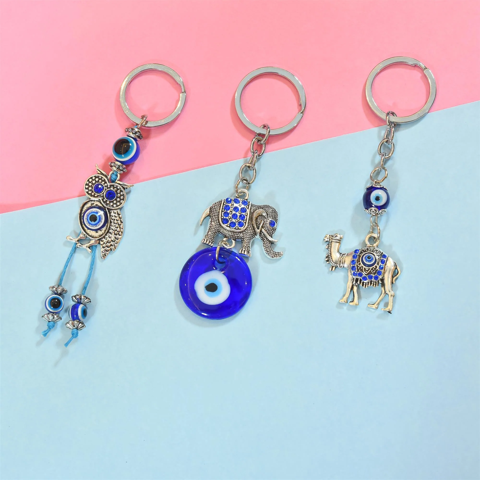 Evil Eye Keychain Pack Of Three (4.5 Inch) - Image 3