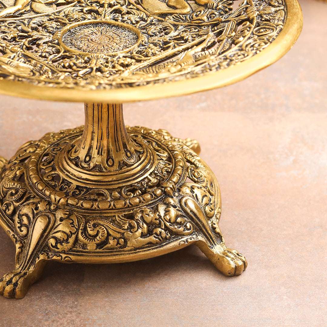 Brass Fruit Table Tray / Stand (5.5 Inch) - Image 7