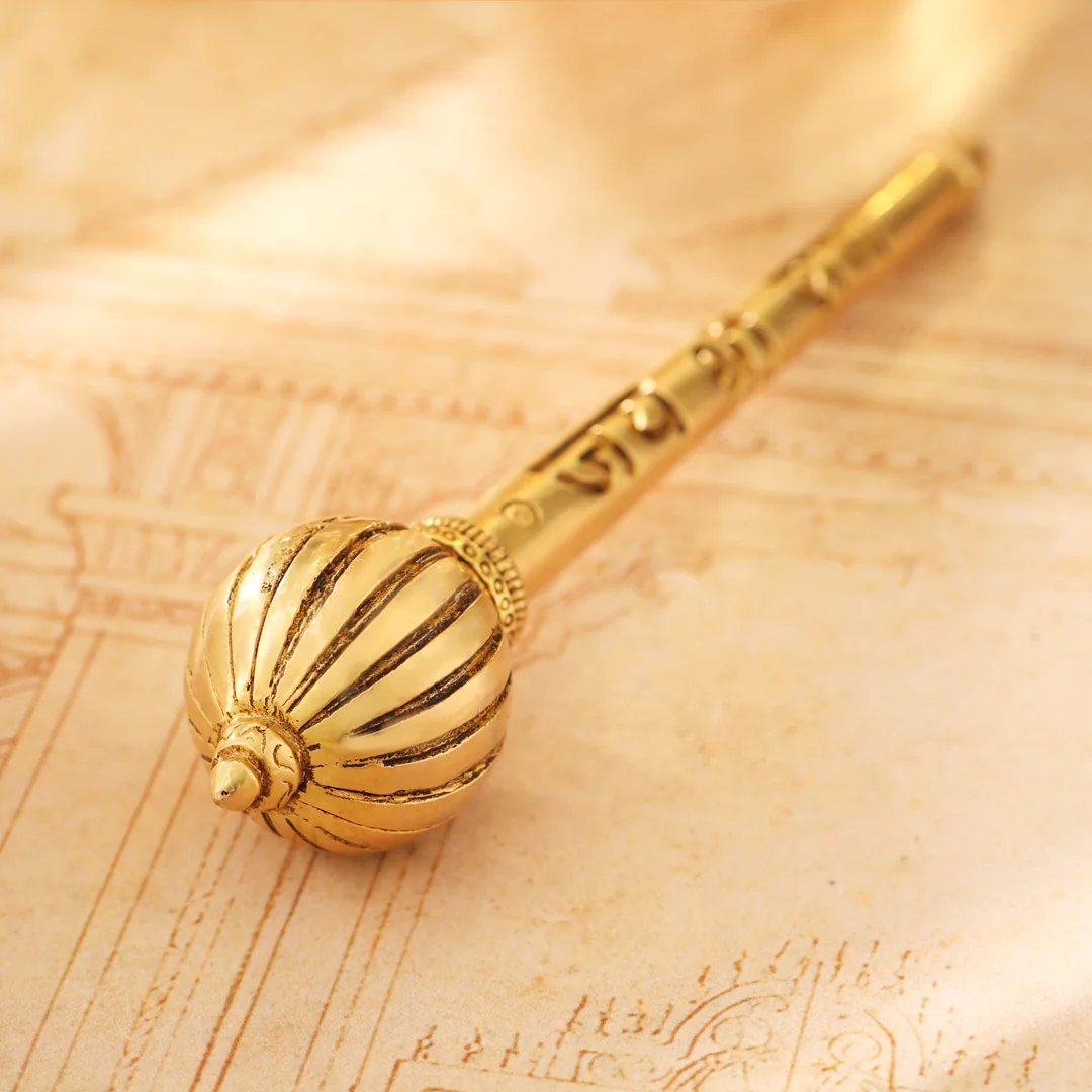 Brass Handcrafted Hanuman Mace/Gada (3 Sizes) - Image 7