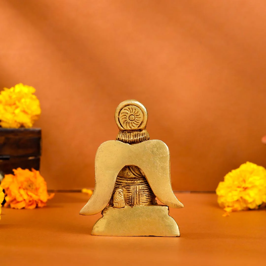 Brass Sitting Garuda Idol (3.5 Inch) - Image 3