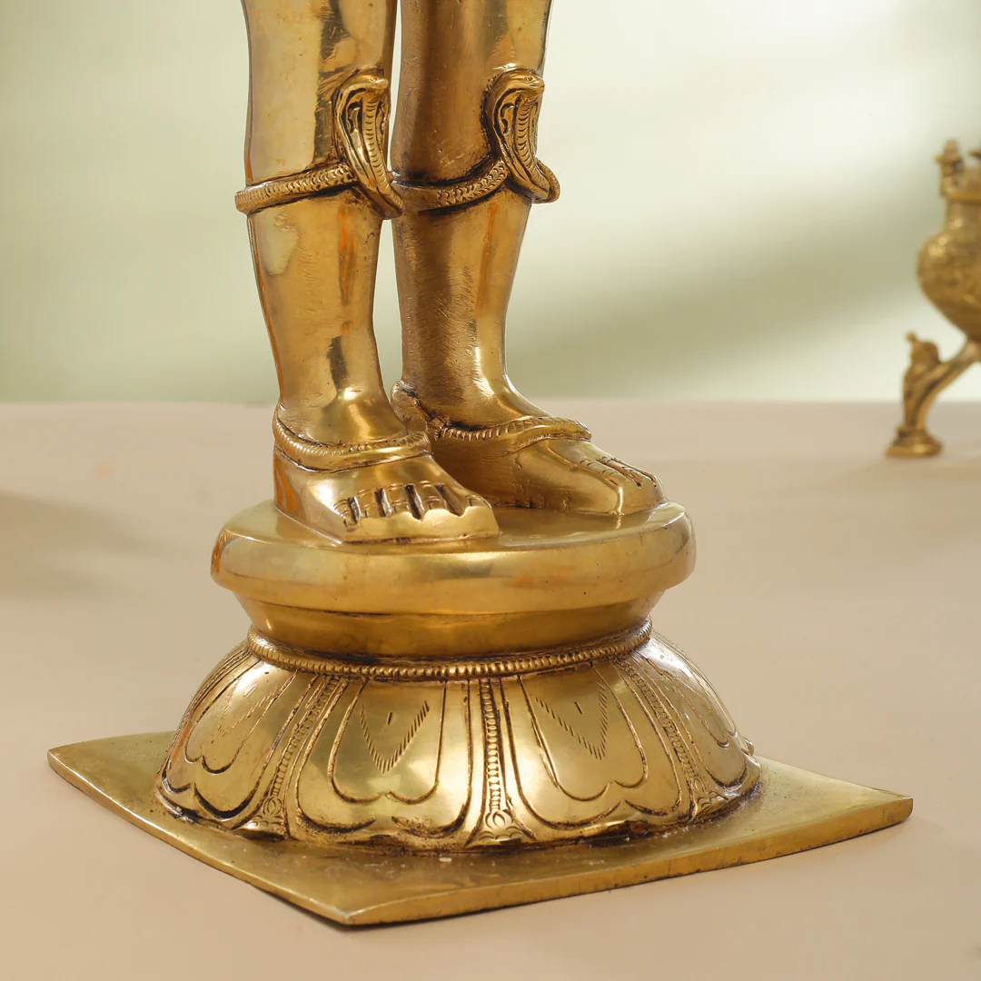 Brass Standing Garuda Statue (22 Inch) - Image 7