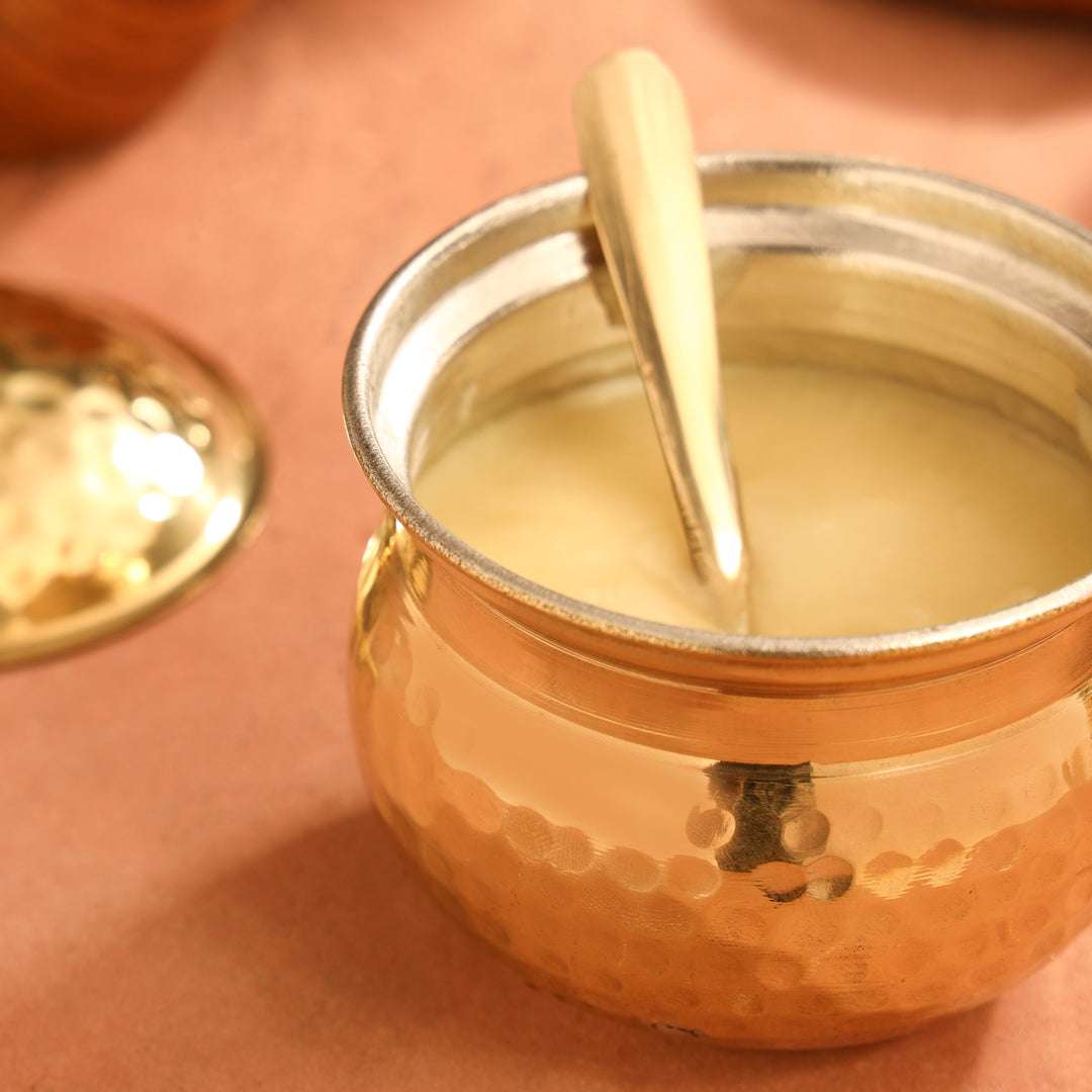Brass Ghee Pot (4 Inch) - Image 6