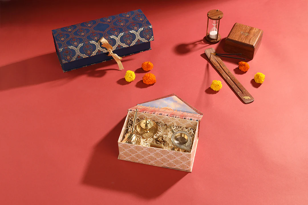 Brass Ganesha Idol & Handbell Corporate/Gift Hamper - Image 3