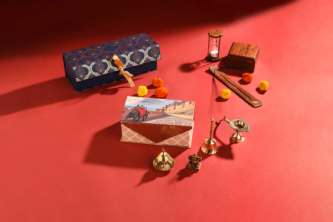 Brass Ganesha Idol & Handbell Corporate/Gift Hamper - Image 4