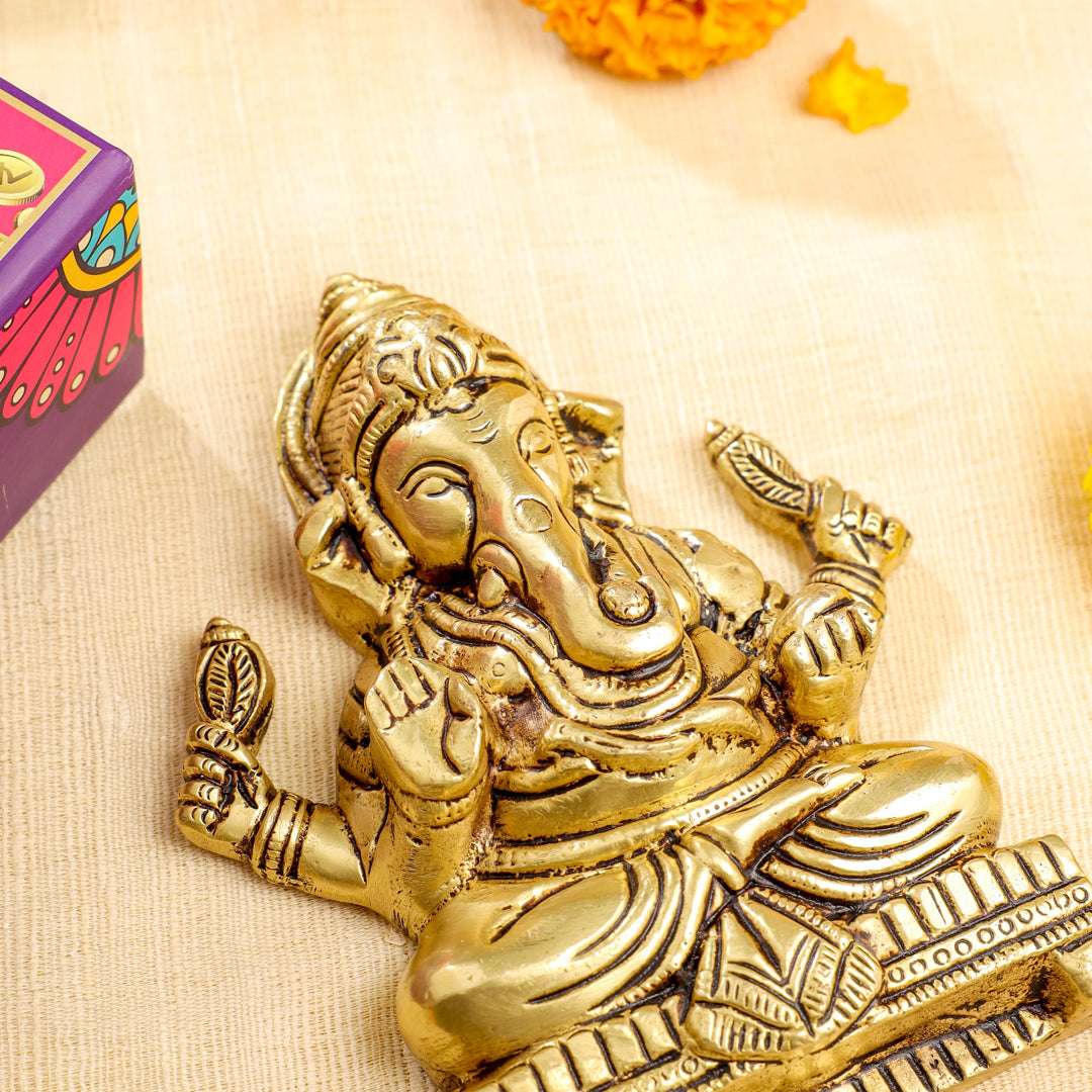 Brass Ganesha Wall Hanging Festive Gift Hamper - Image 5