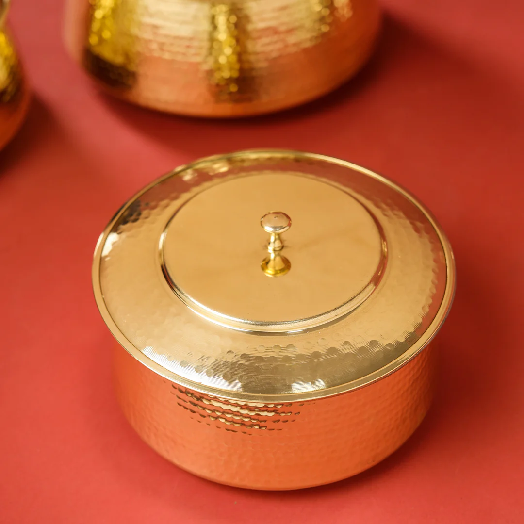 Brass Handi With Lid - Image 5