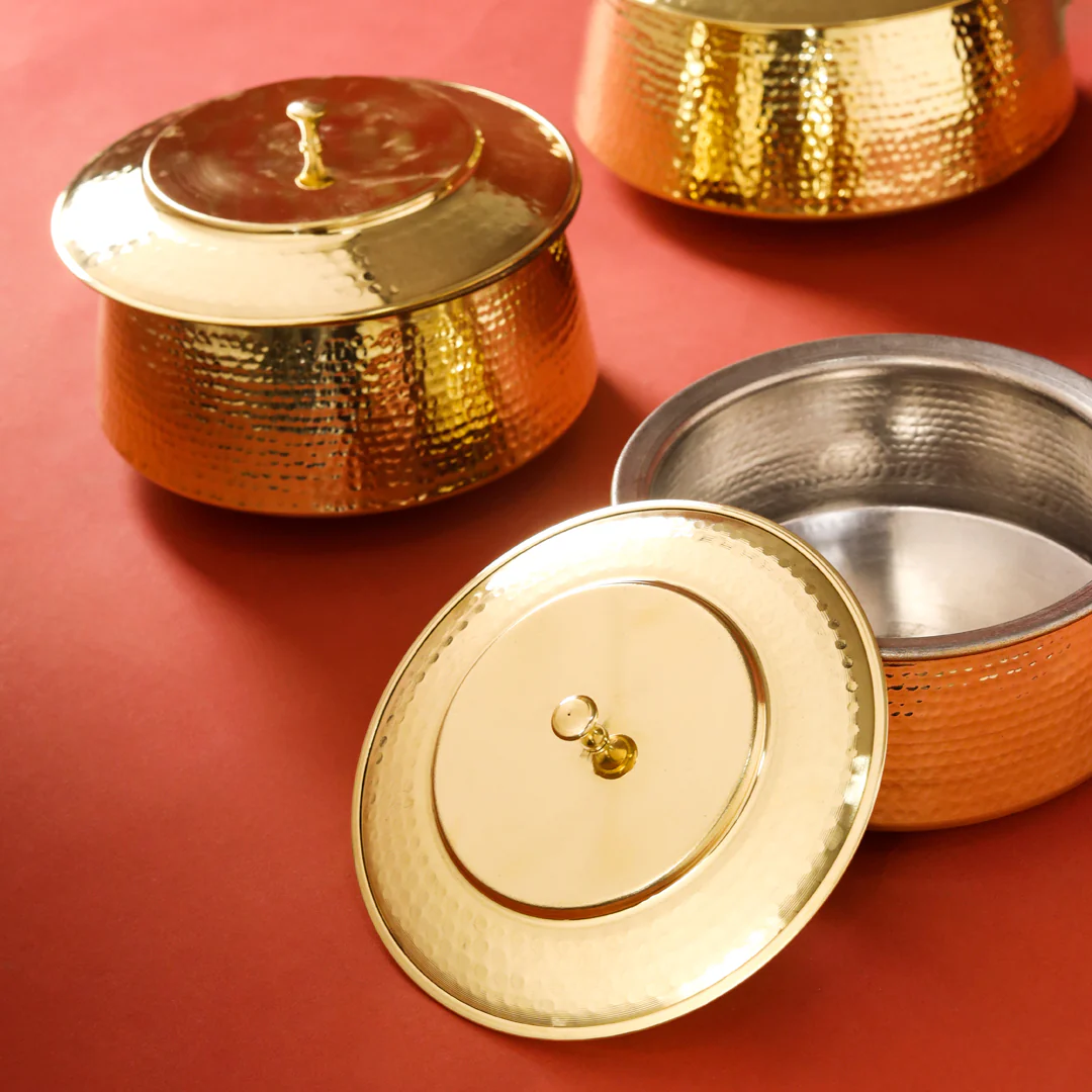 Brass Handi With Lid - Image 9