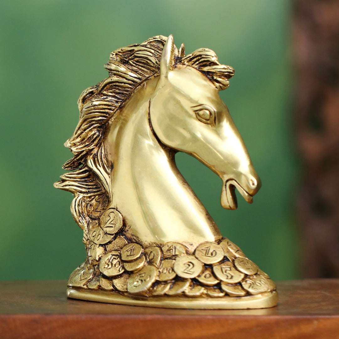 Brass Horse Head (7 Inch) - Image 3