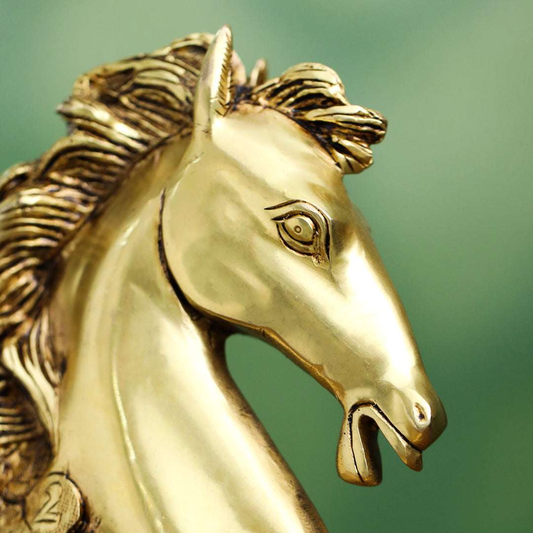 Brass Horse Head (7 Inch) - Image 4