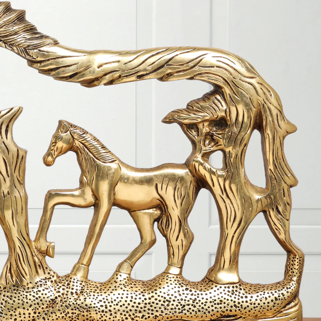 Brass Modern Horse Showpiece (12 Inch) - Image 4