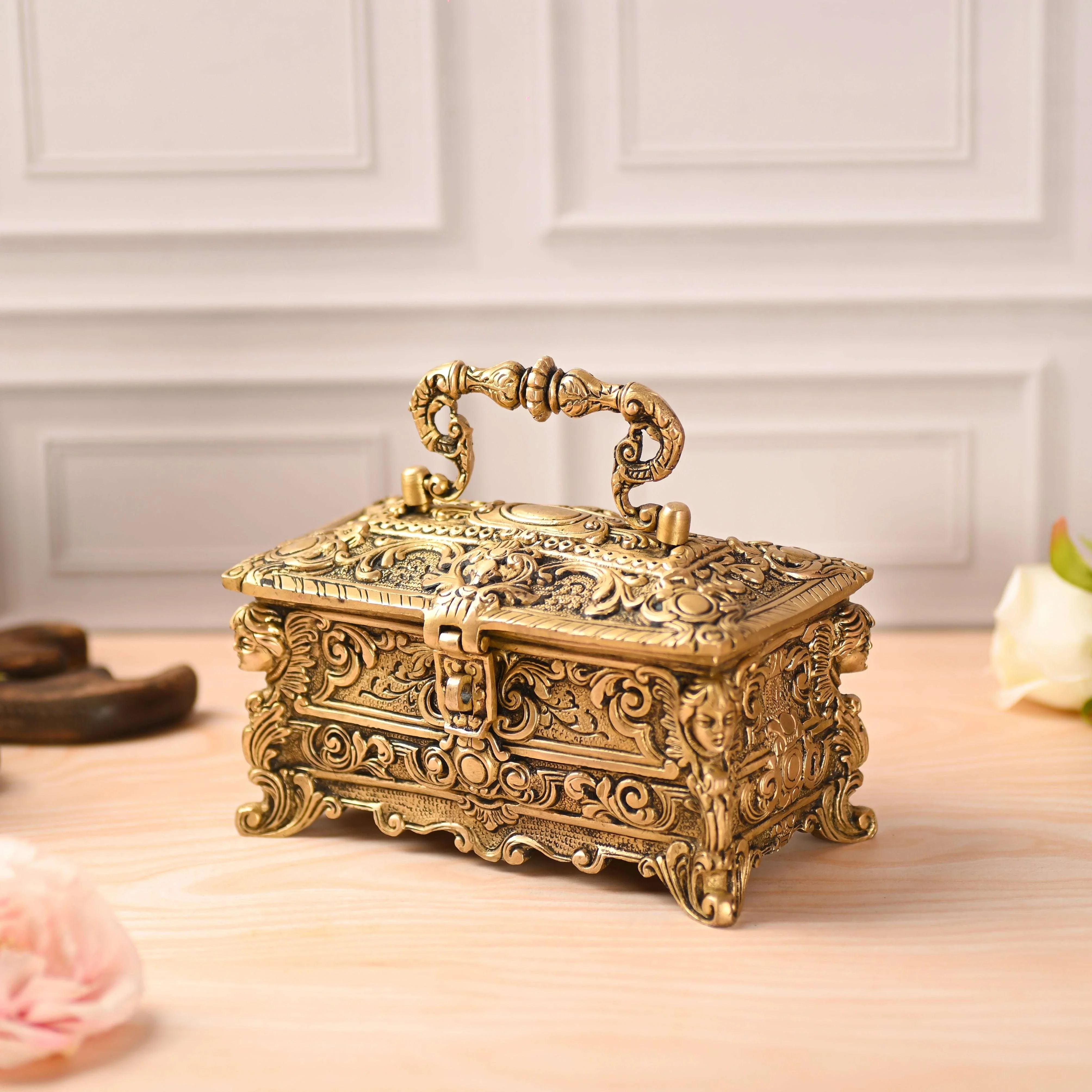 Brass Jewellery Box (4.5 Inch) - Image 2