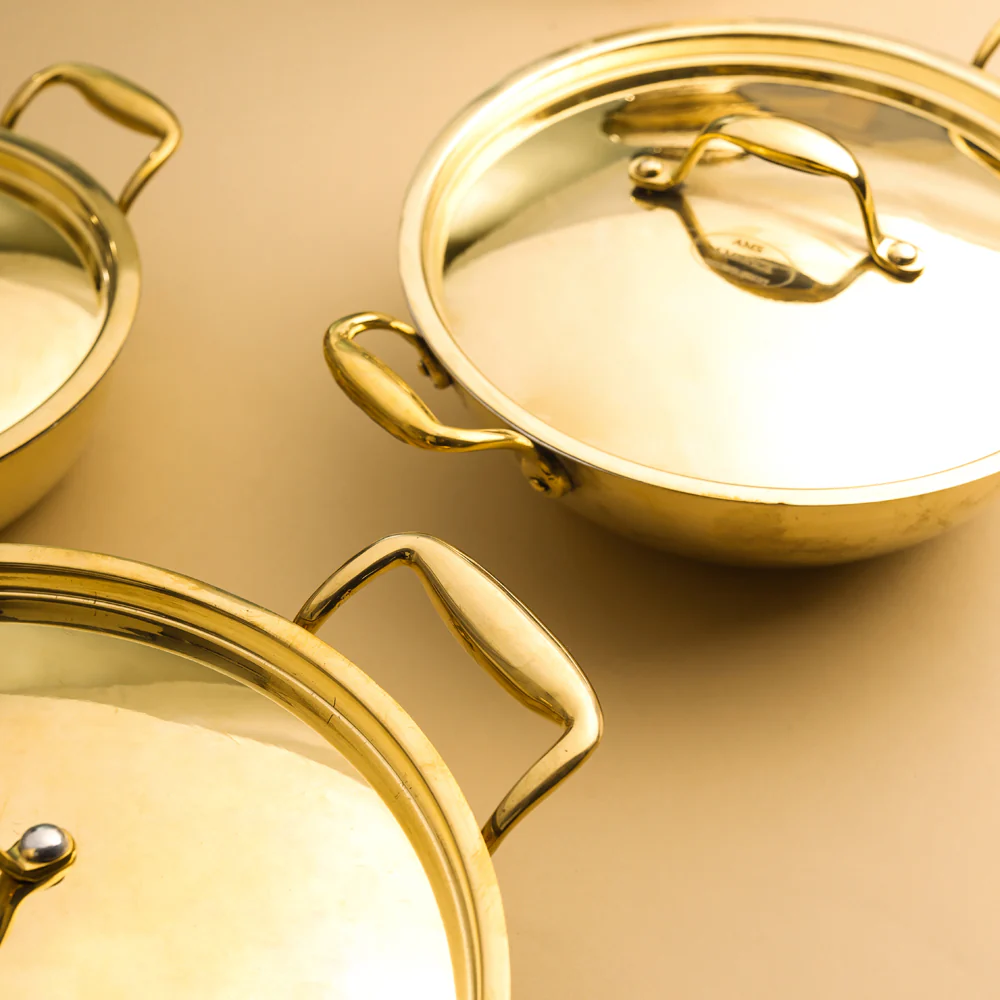 Brass Kadhai With Lid - Image 4