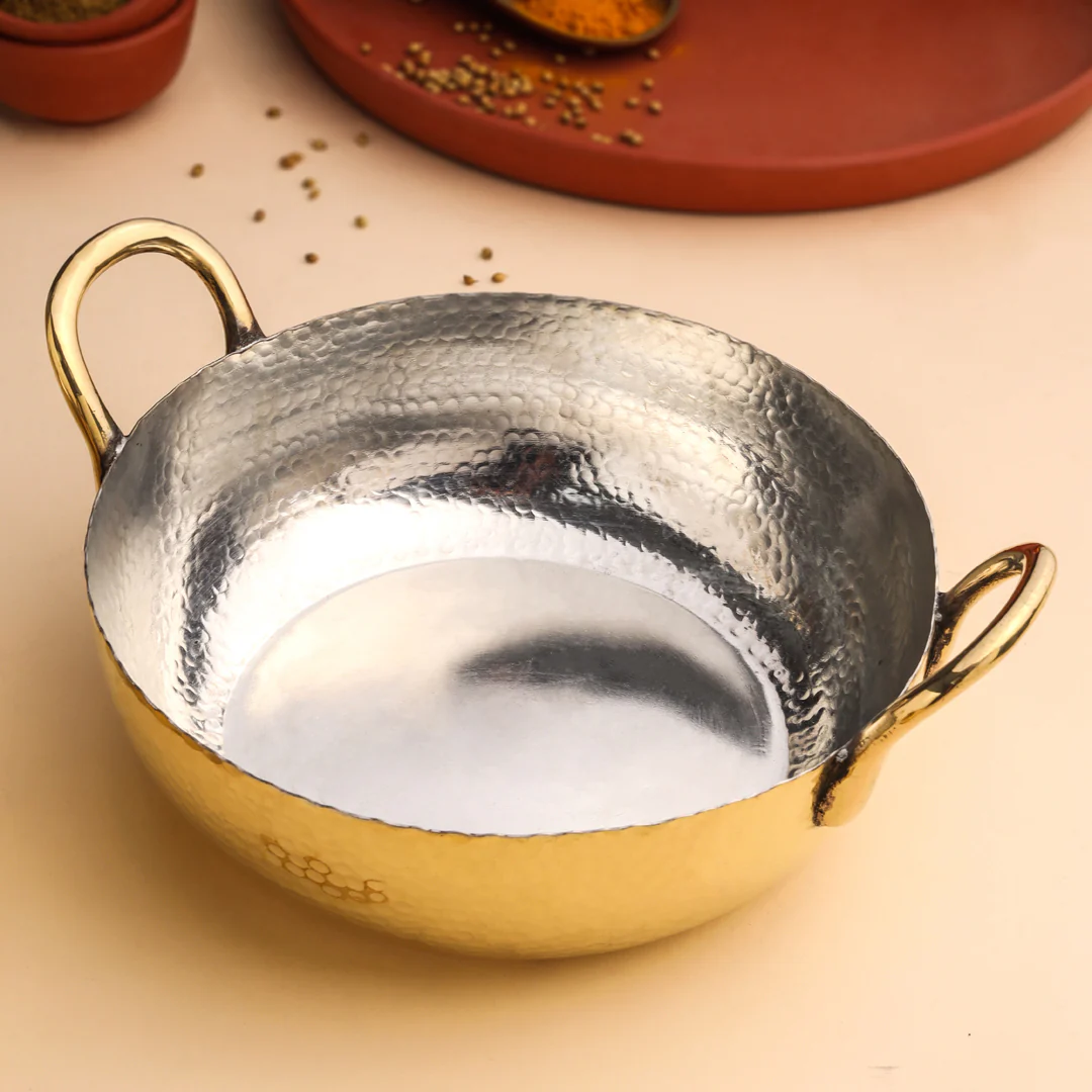 Brass Kadhai Set Of Three - Image 2