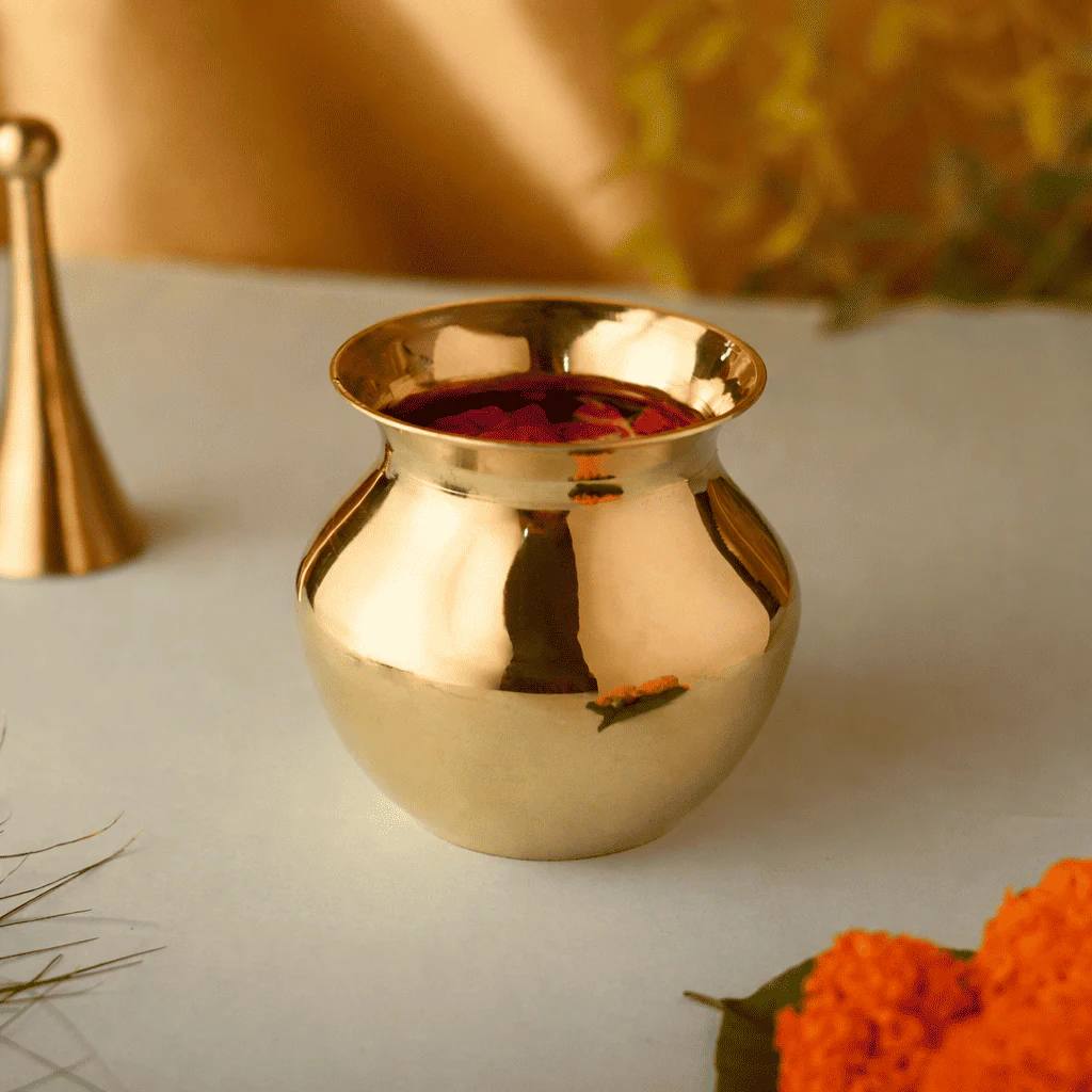 Brass Pooja Kalash (3 Inch) - Image 2