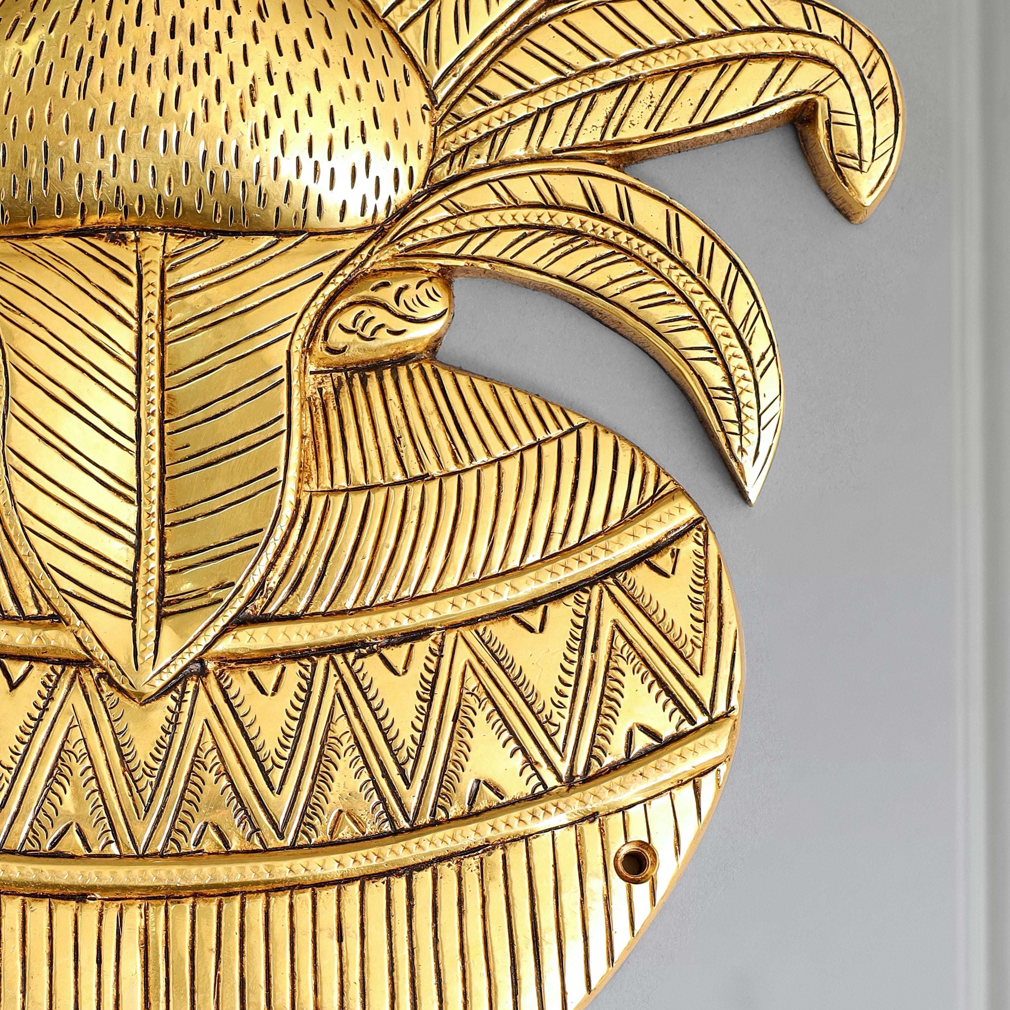 Brass Mangal Kalash Wall Hanging (9.5 Inch) - Image 3