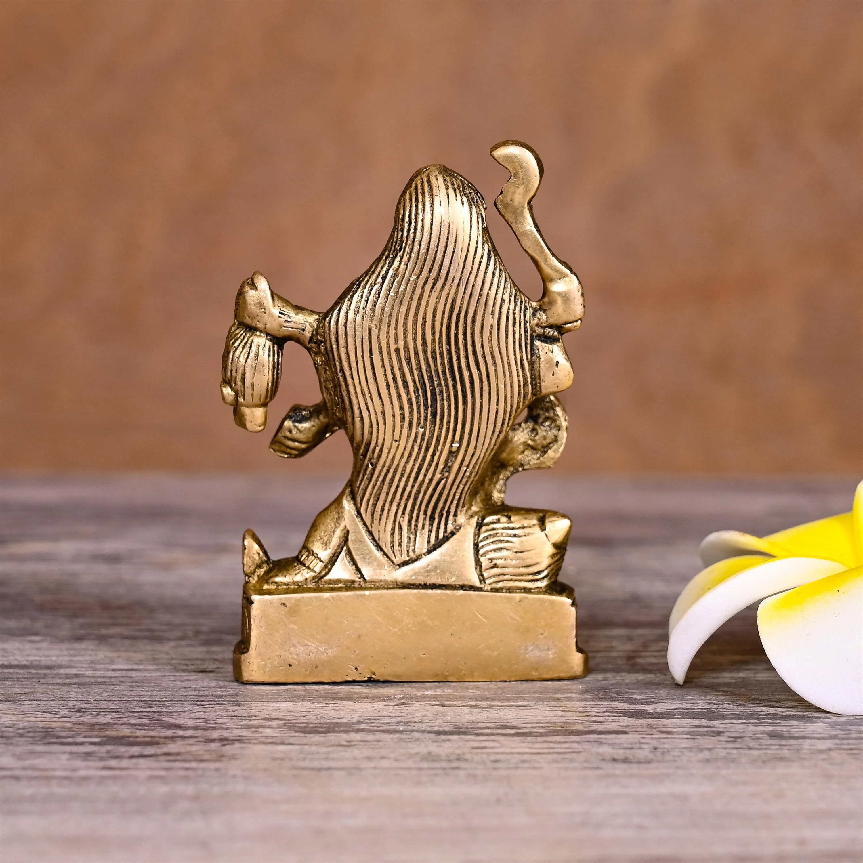Brass Goddess Standing Kali Idol (2.5 Inch) - Image 3