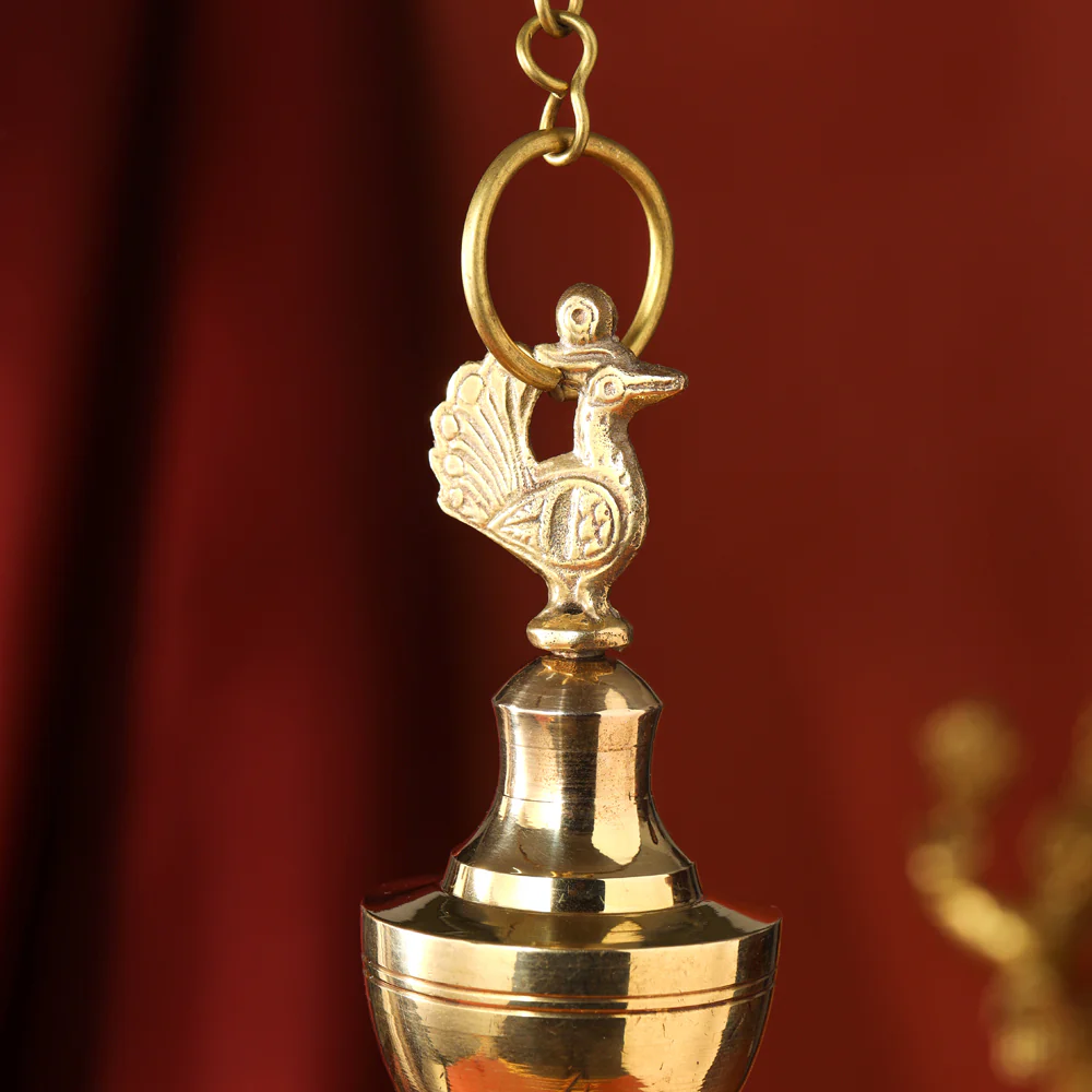 Brass Hanging Kamal Deep (27.5 Inch) - Image 5