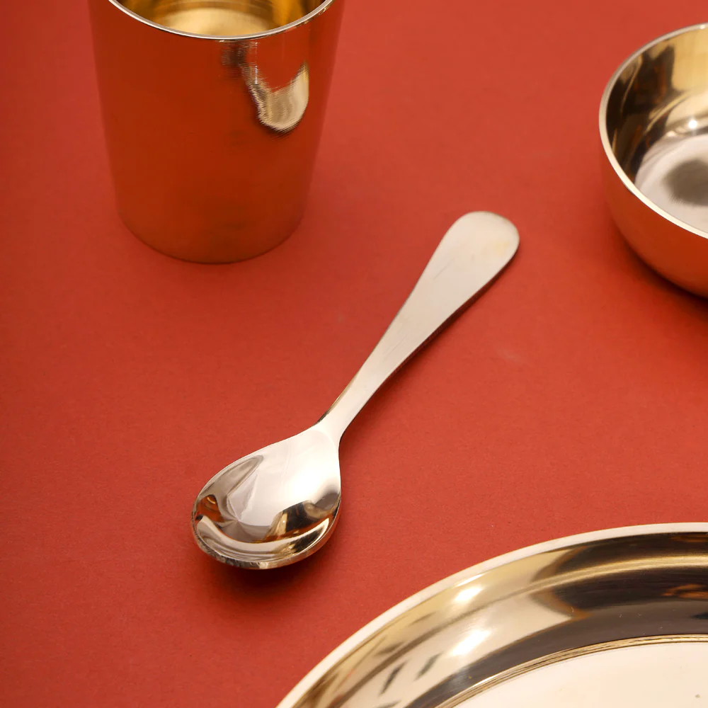 Pure Kansa/Bronze Thali/Dinner Set (1.6 Kg) - Image 5