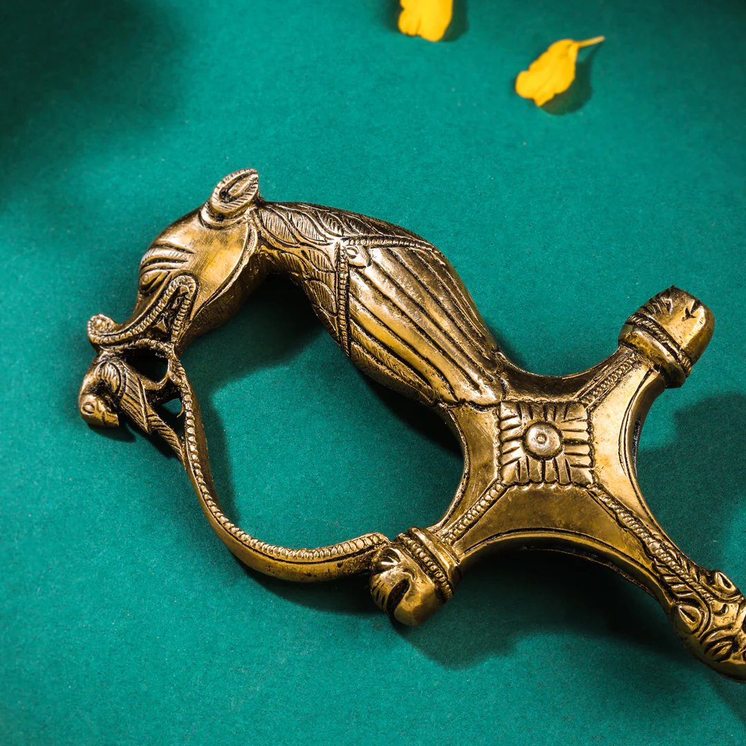 Brass Lion Sword Handle (3.5 Inch) - Image 2
