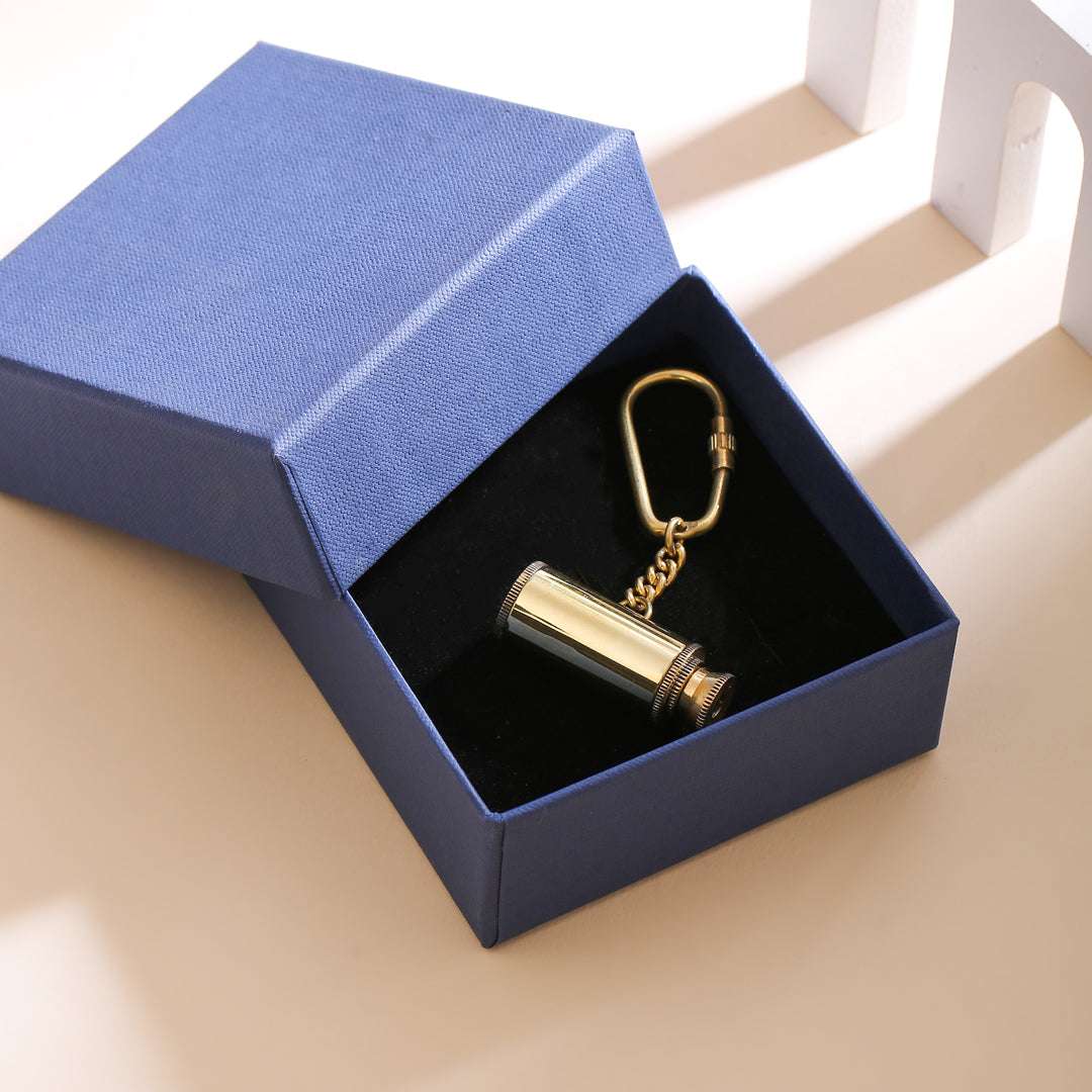 Brass Telescope Keychain With Box - Image 2