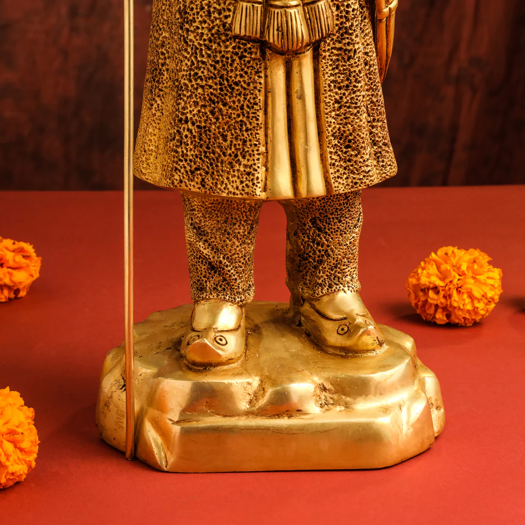 Brass Maharana Pratap Standing Statue (19 INCH) - Image 7