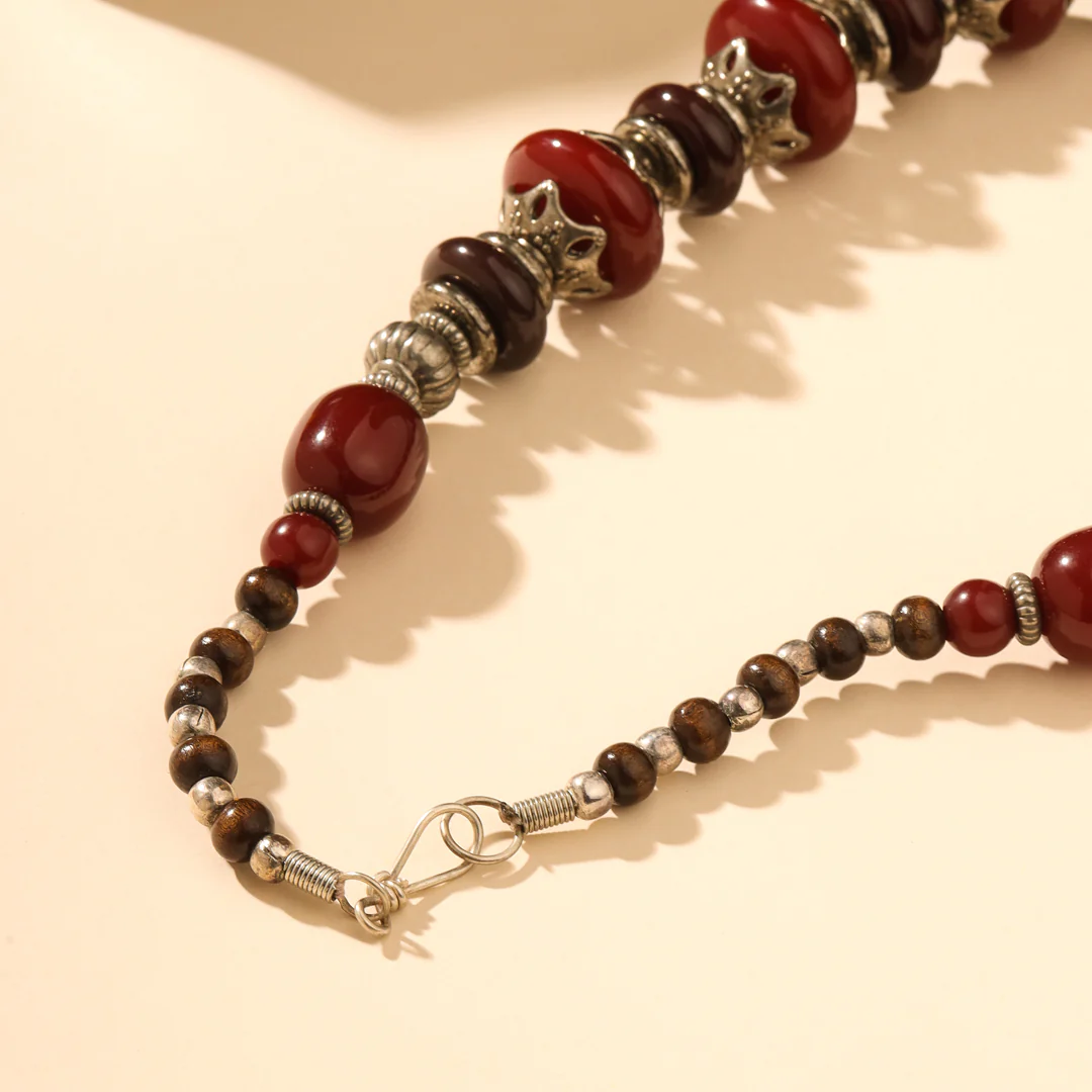 Resin Beaded Necklace - Image 4
